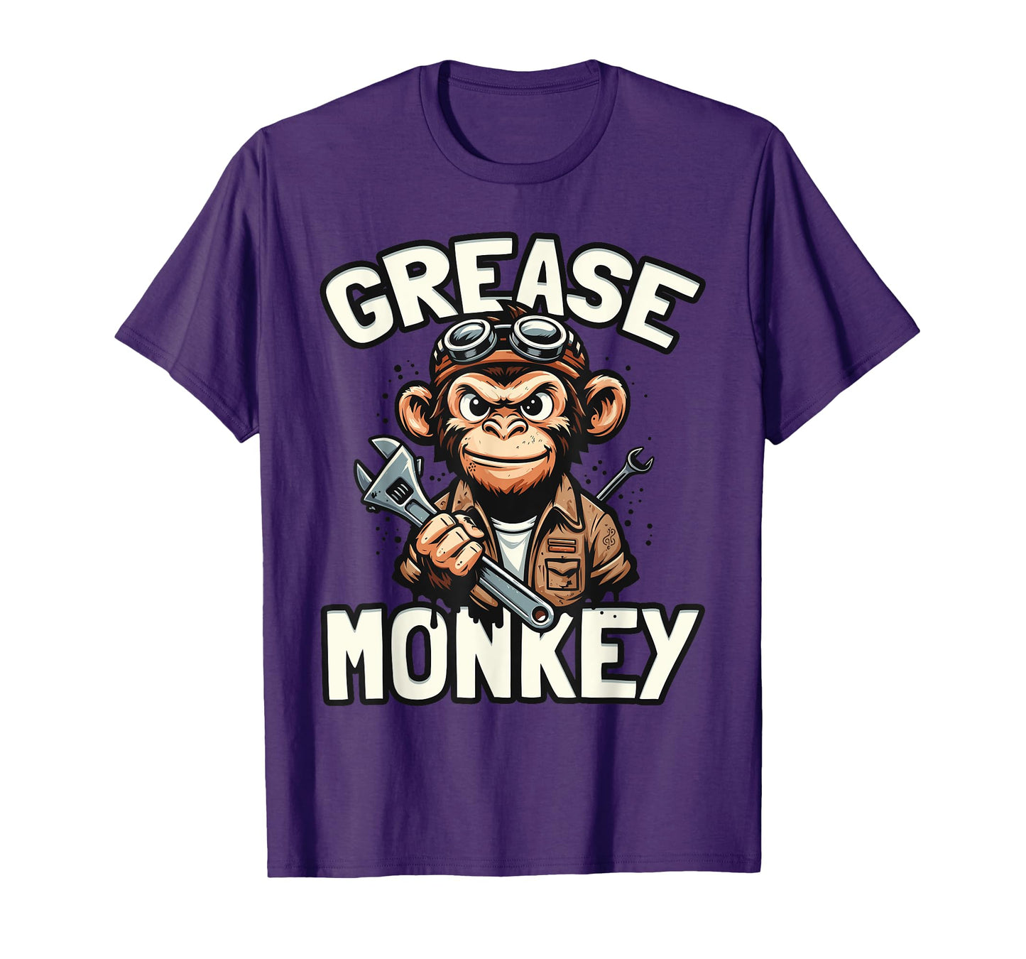 Grease Monkeys Funny Mechanic Car Repair Enthusiast T-Shirt