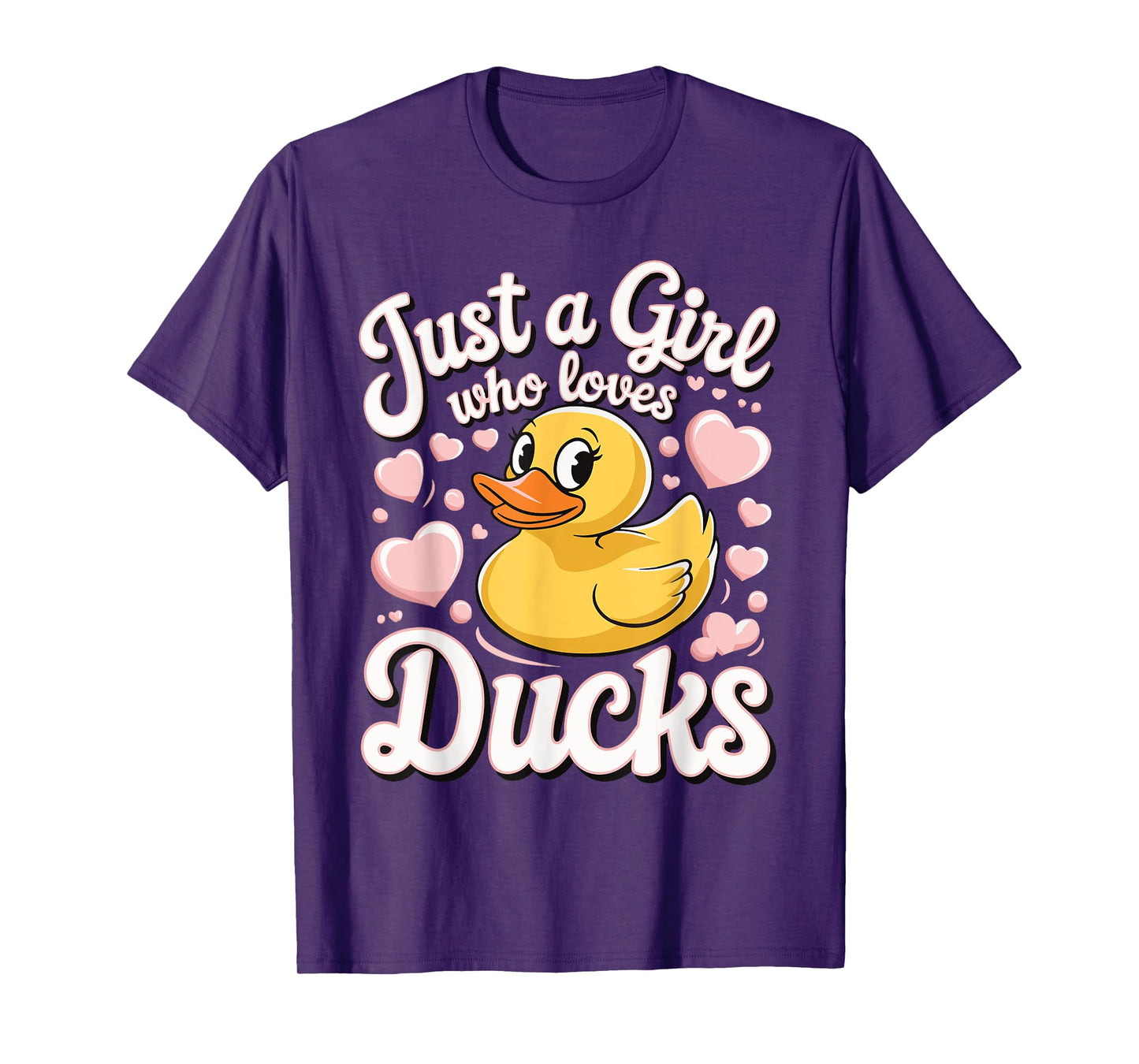 Just a girl who loves Ducks Girl T-Shirt