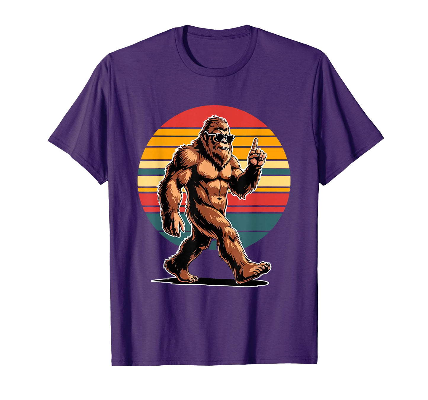 Bigfoot with Sunglasses Cryptid & Funny Sasquatch T-Shirt