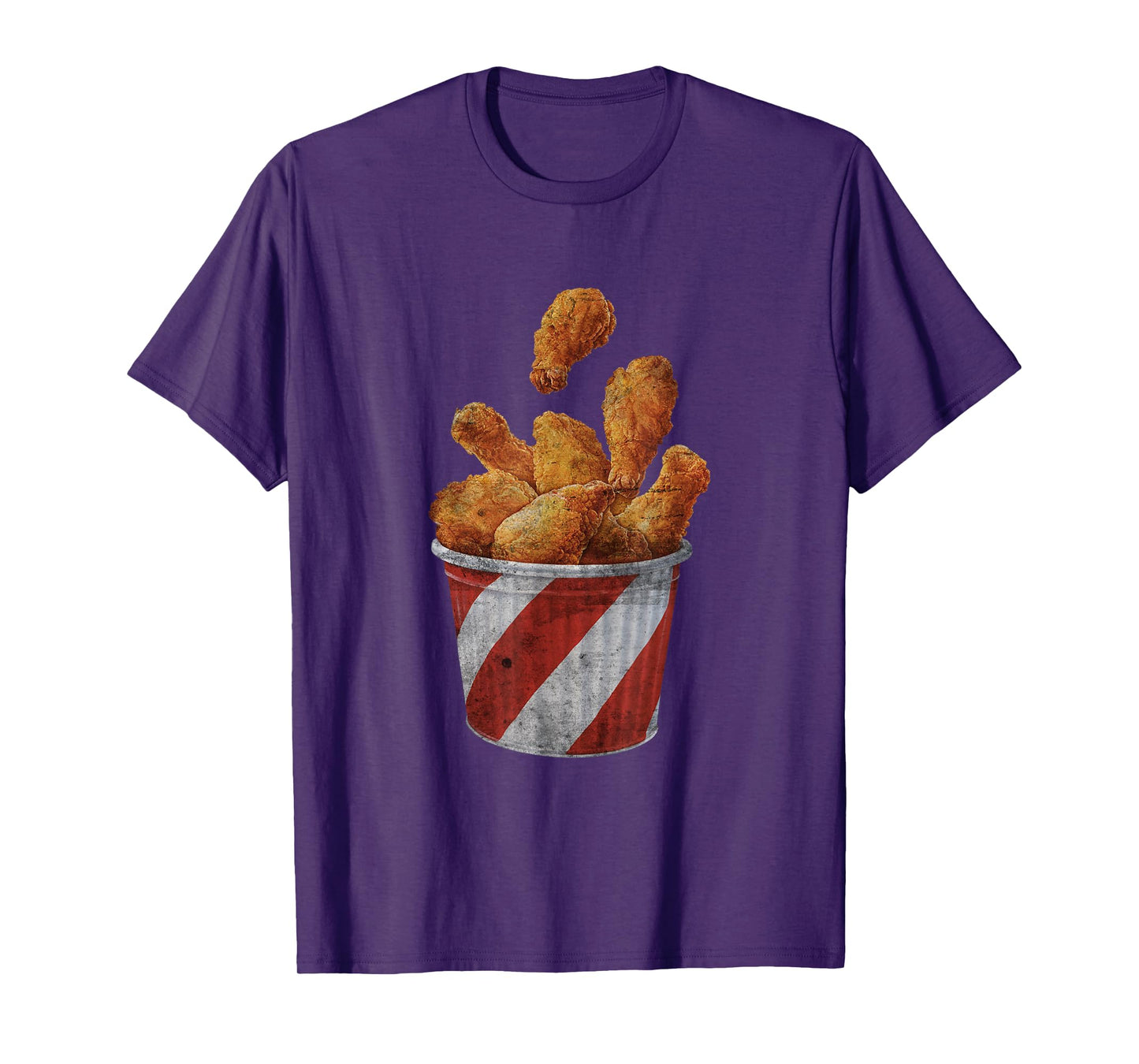 Retro National Fried Chicken Day Funny Fast Food Lover T-Shirt
