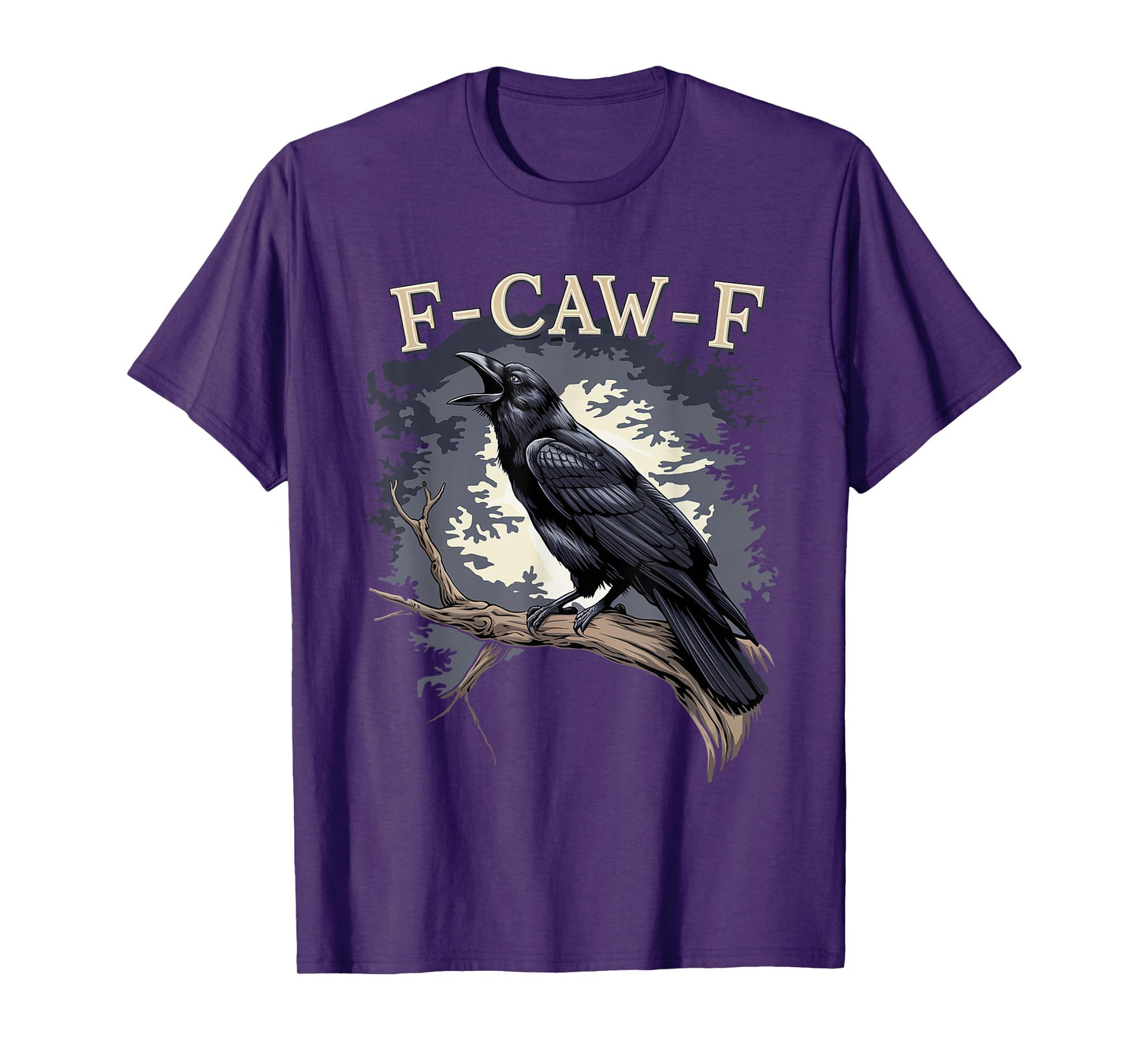 F-Caw-F Funny Black Bird Black Crow T-Shirt