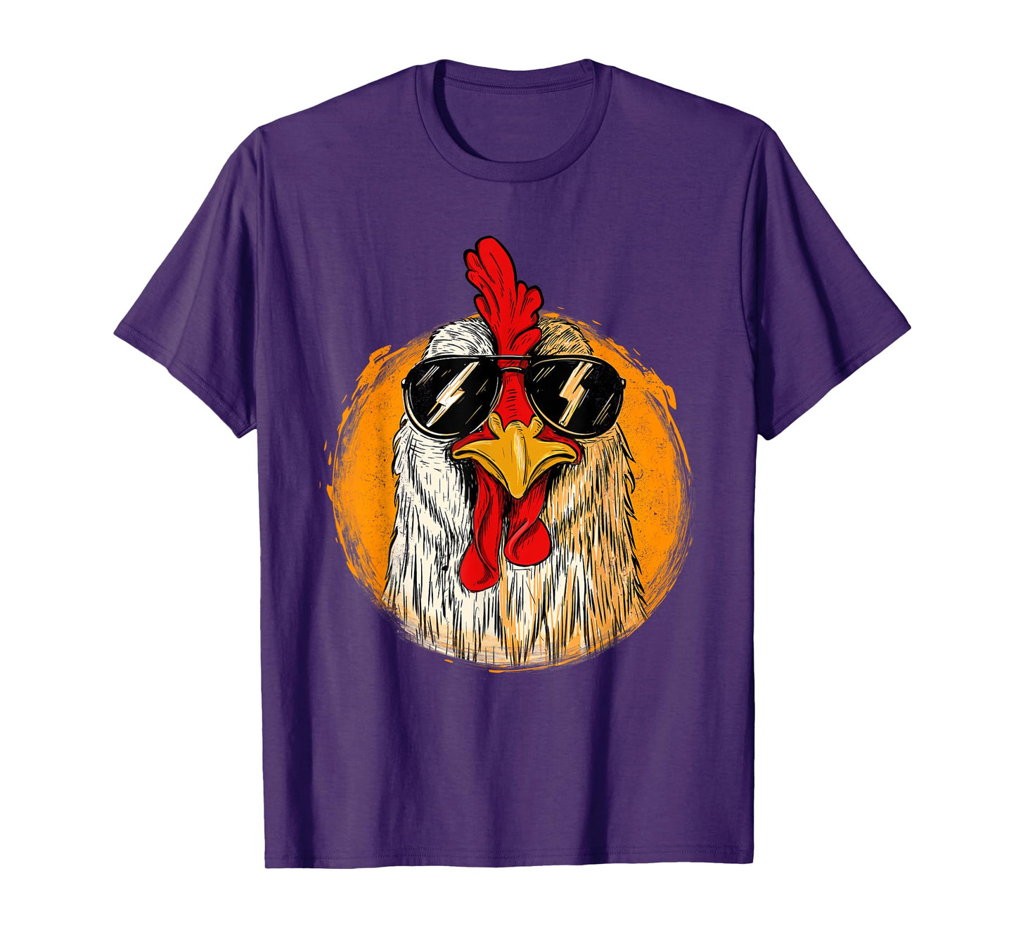 Hipster Chicken With Sunglasses - Retro Vintage Farm Rancher T-Shirt