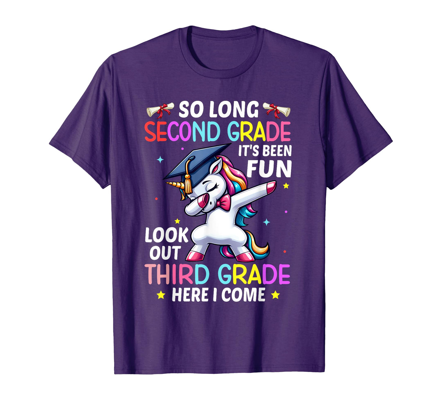 So Long 2nd Grade 3rd Grade Here I Come Unicorn Graduation T-Shirt