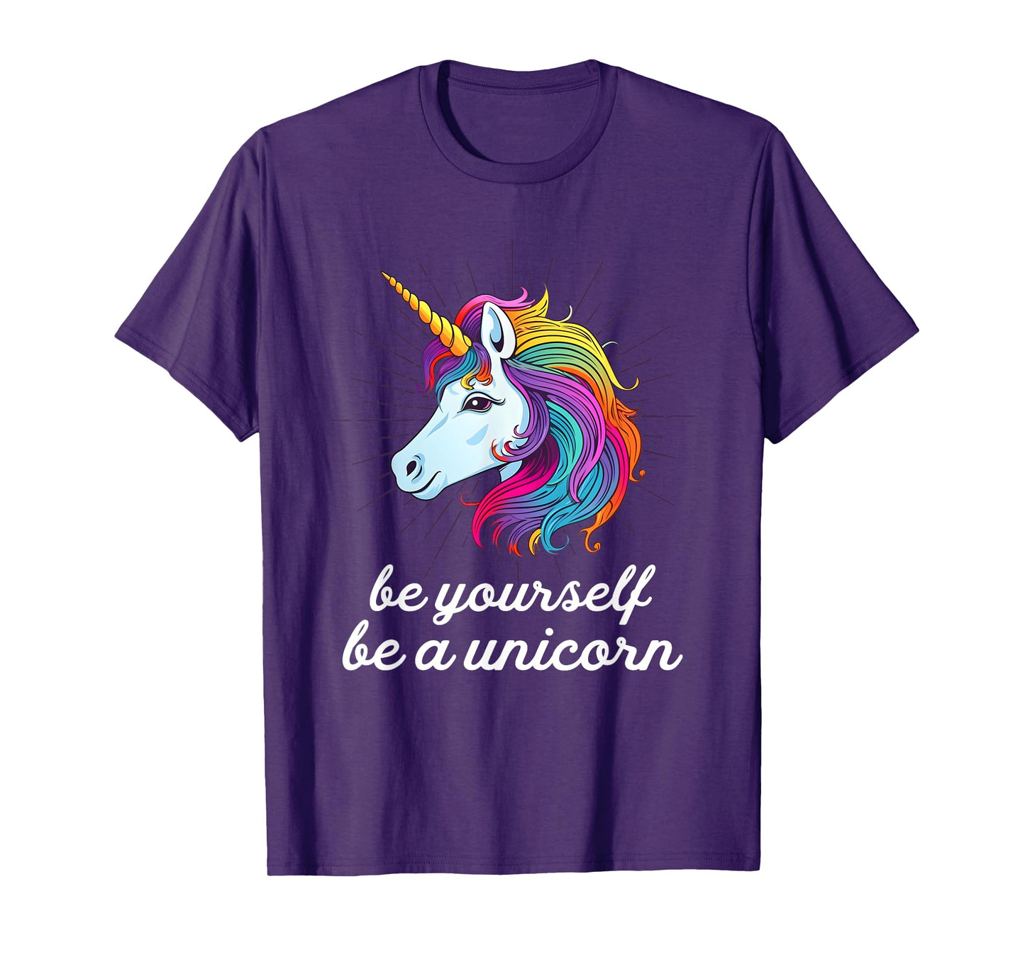 Be Yourself Be A Unicorn Rainbow LGBTQ Pride T-Shirt