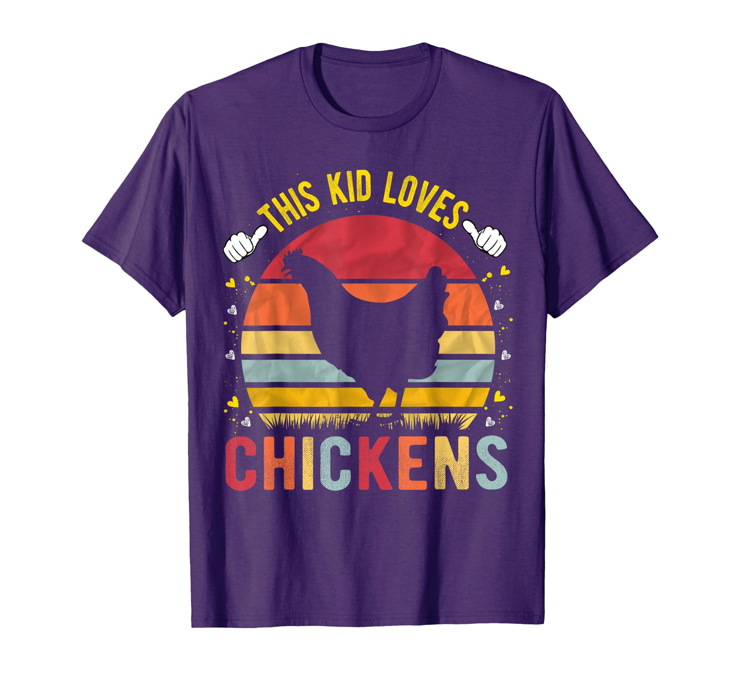 This Kid Loves Chickens Boys and Girls Chicken Gift T-Shirt