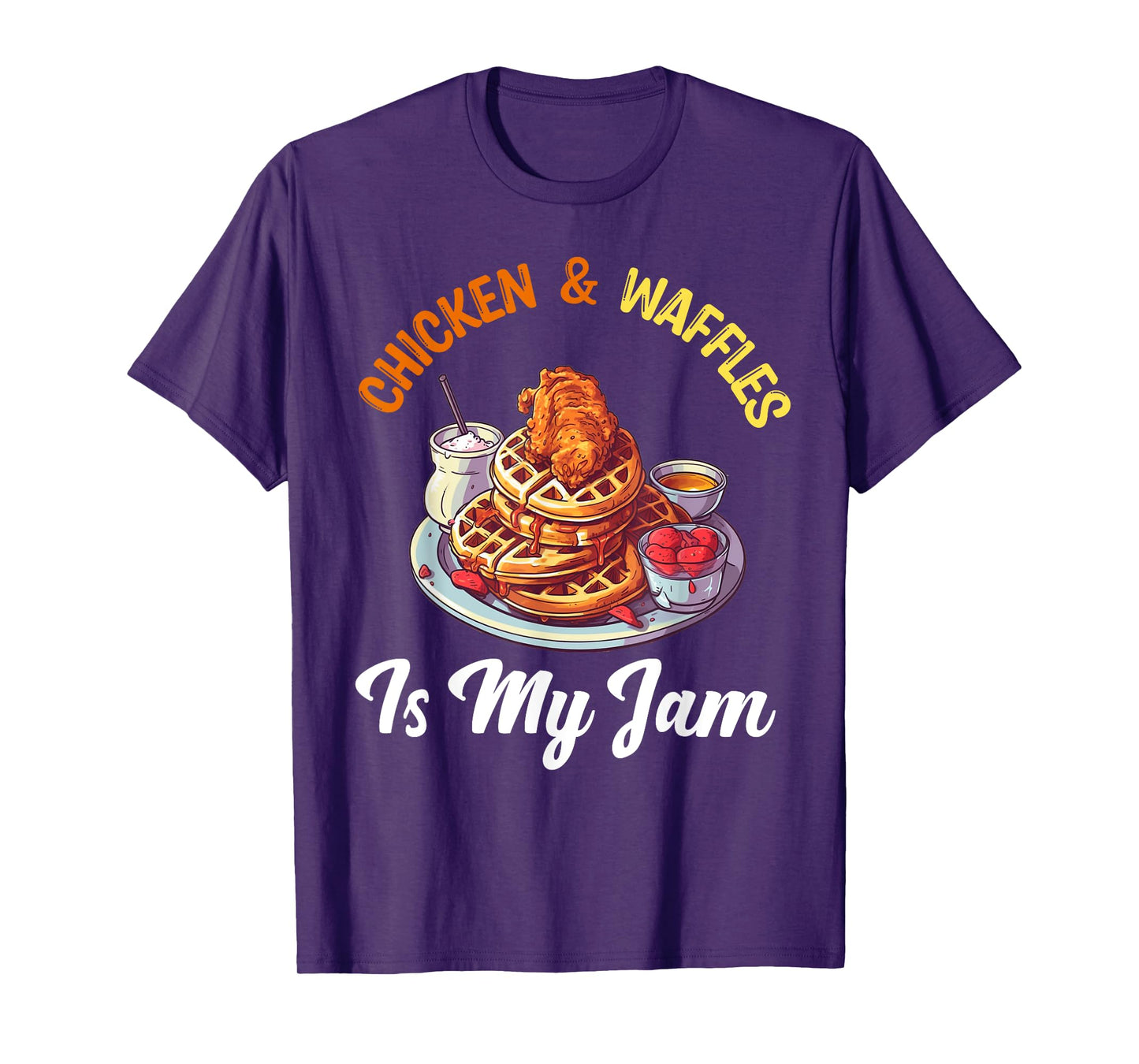 Chicken and Waffles Fried Chicken Wings Lover Food Junkie T-Shirt