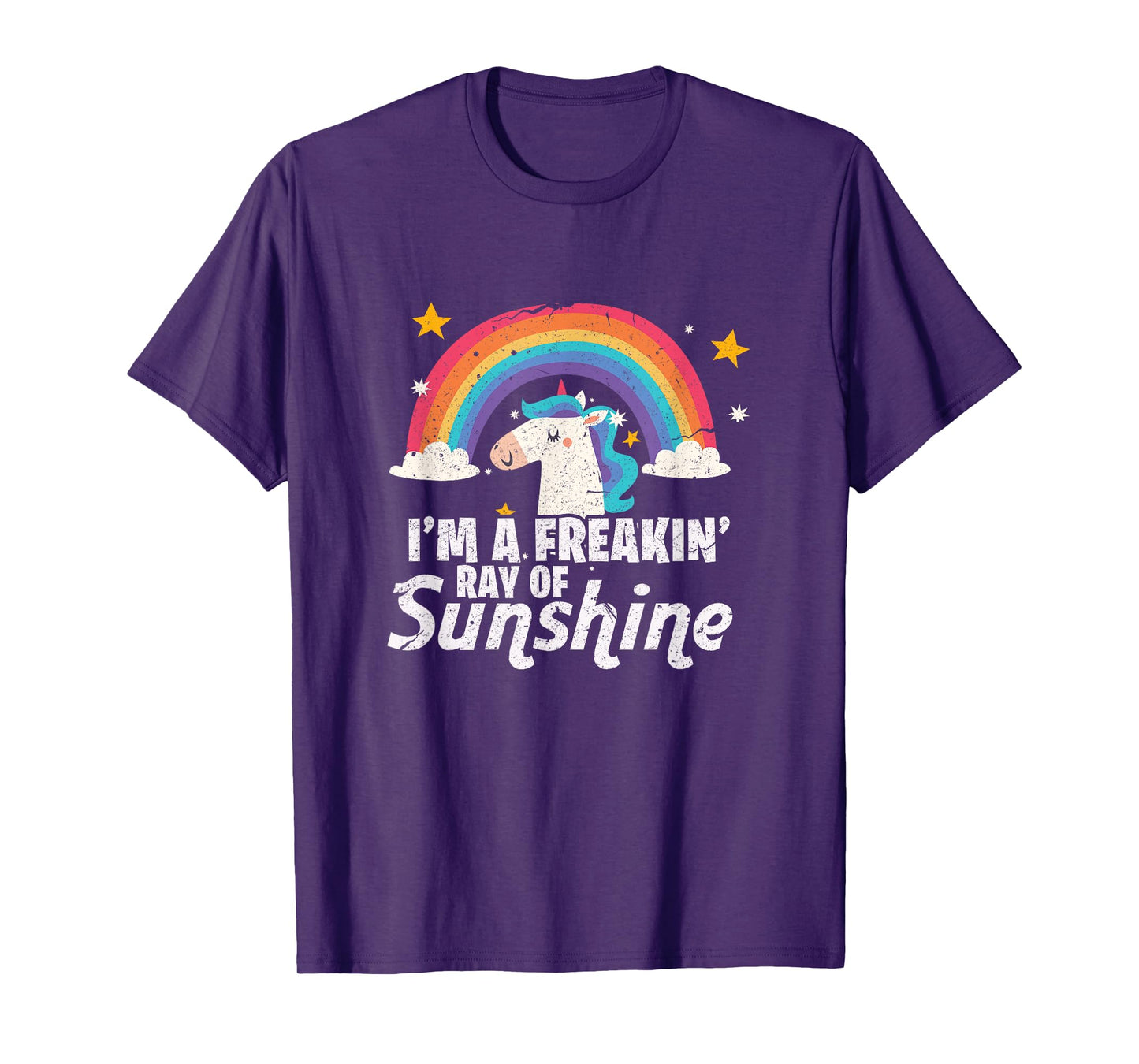 I'm A Freaking Ray Of Sunshine Shirt | Funny Unicorn Gift T-Shirt