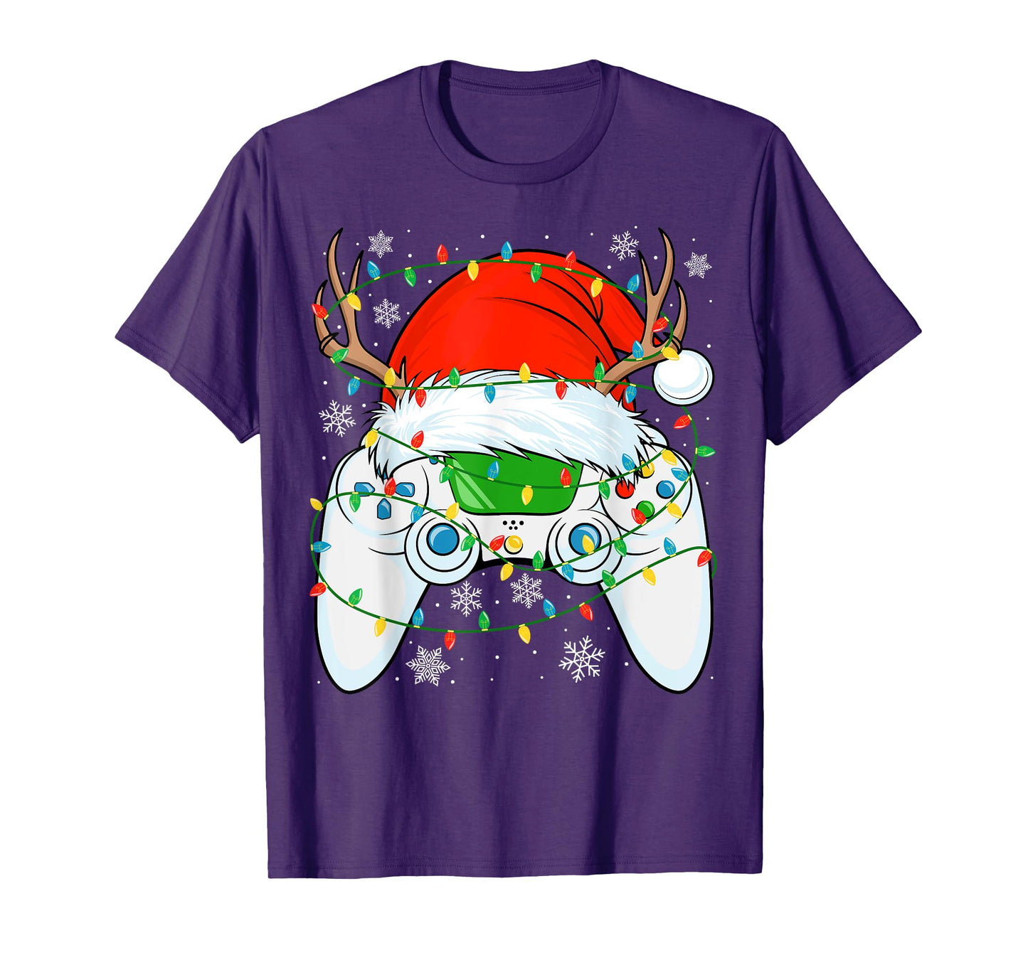 Christmas Santa Gamer Xmas Funny video gaming Christmas boys T-Shirt