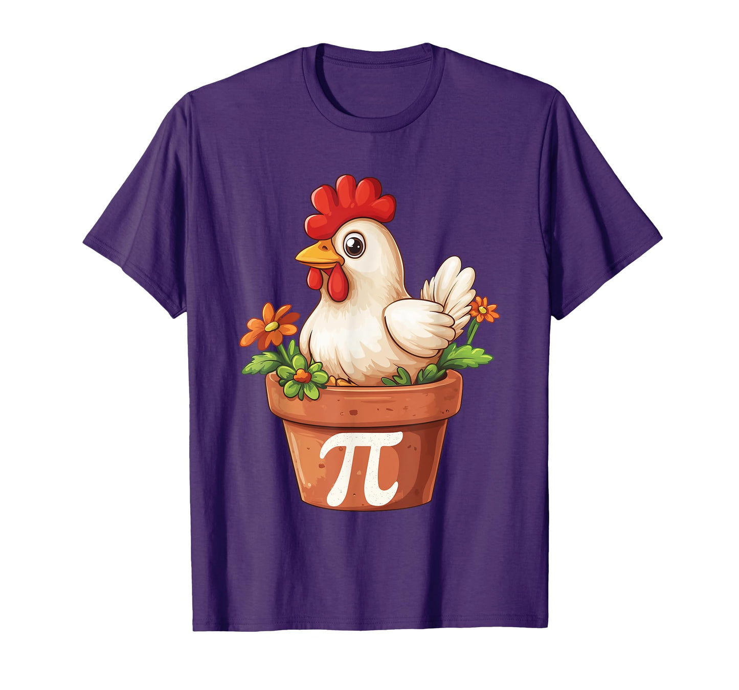 Chicken Pot Pi Day Symbol Math March 14 3.14 Teacher Student T-Shirt