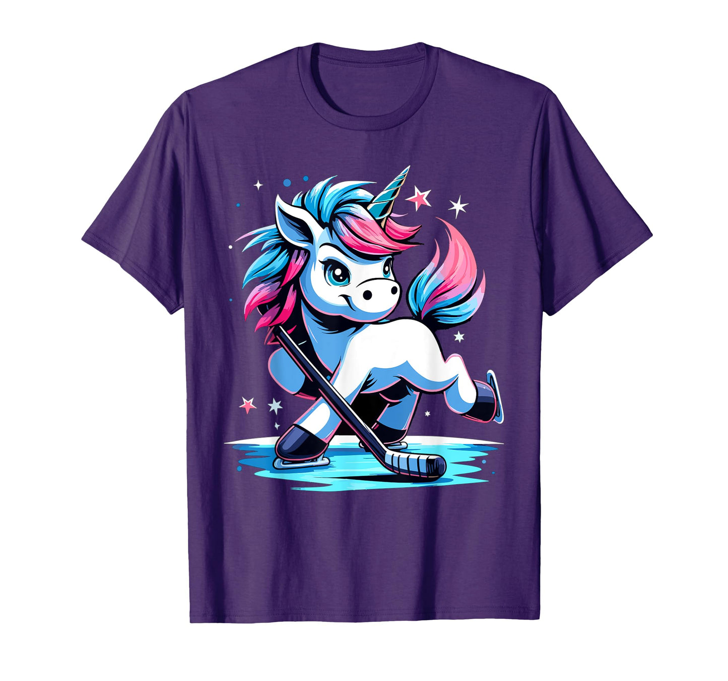 Ice Hockey Unicorn Kawaii Ice Hockey Mom T-Shirt
