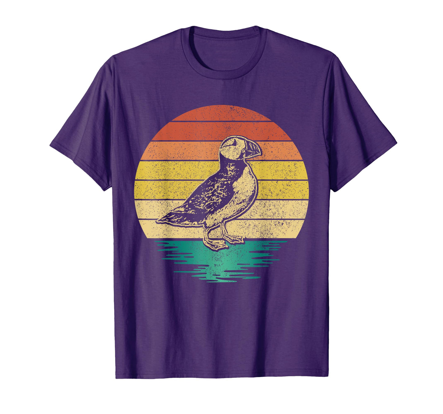 Puffin Bird Vintage Iceland Funny Puffin T-Shirt