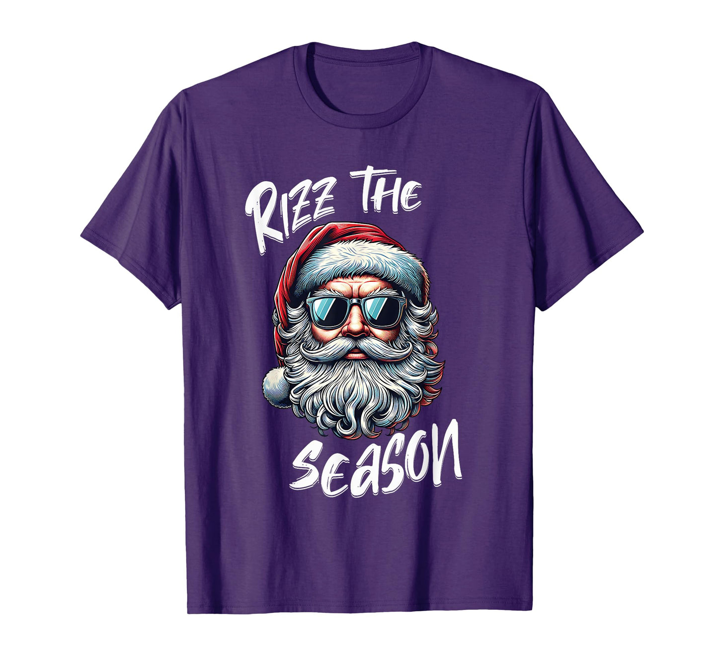 Rizz The Season Teens Kids School Christmas Santa Claus T-Shirt