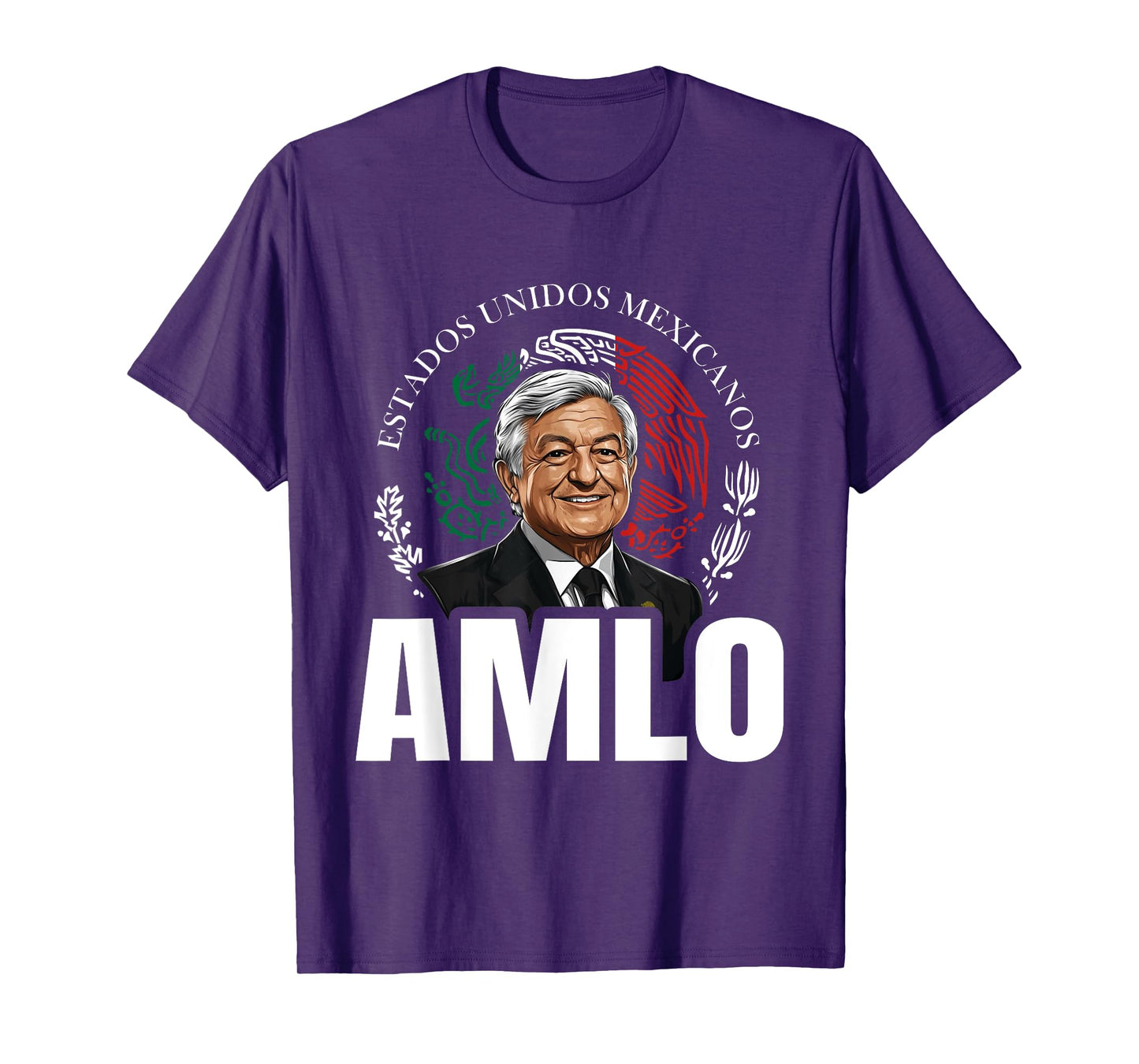 AMLO Aguila Mexicana Tricolor Lopez Obrador Mexican Eagle T-Shirt