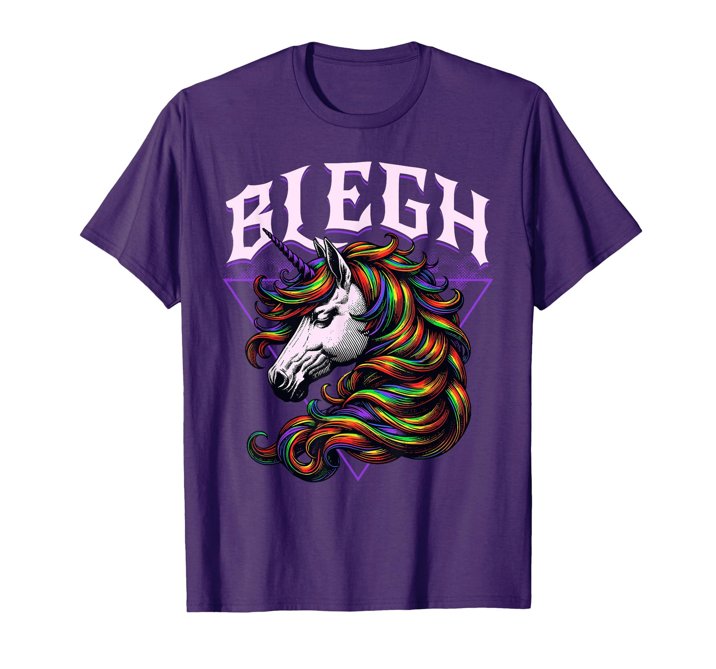 Concert Unicorn Heavy Hardcore Festival Blegh and Breakdowns T-Shirt