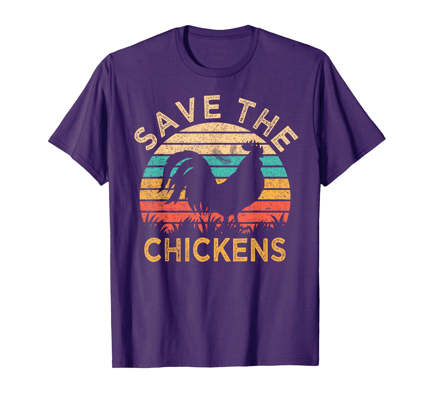 Save The Chickens Funny Vegetarian Vegan Chicken Lover T-Shirt