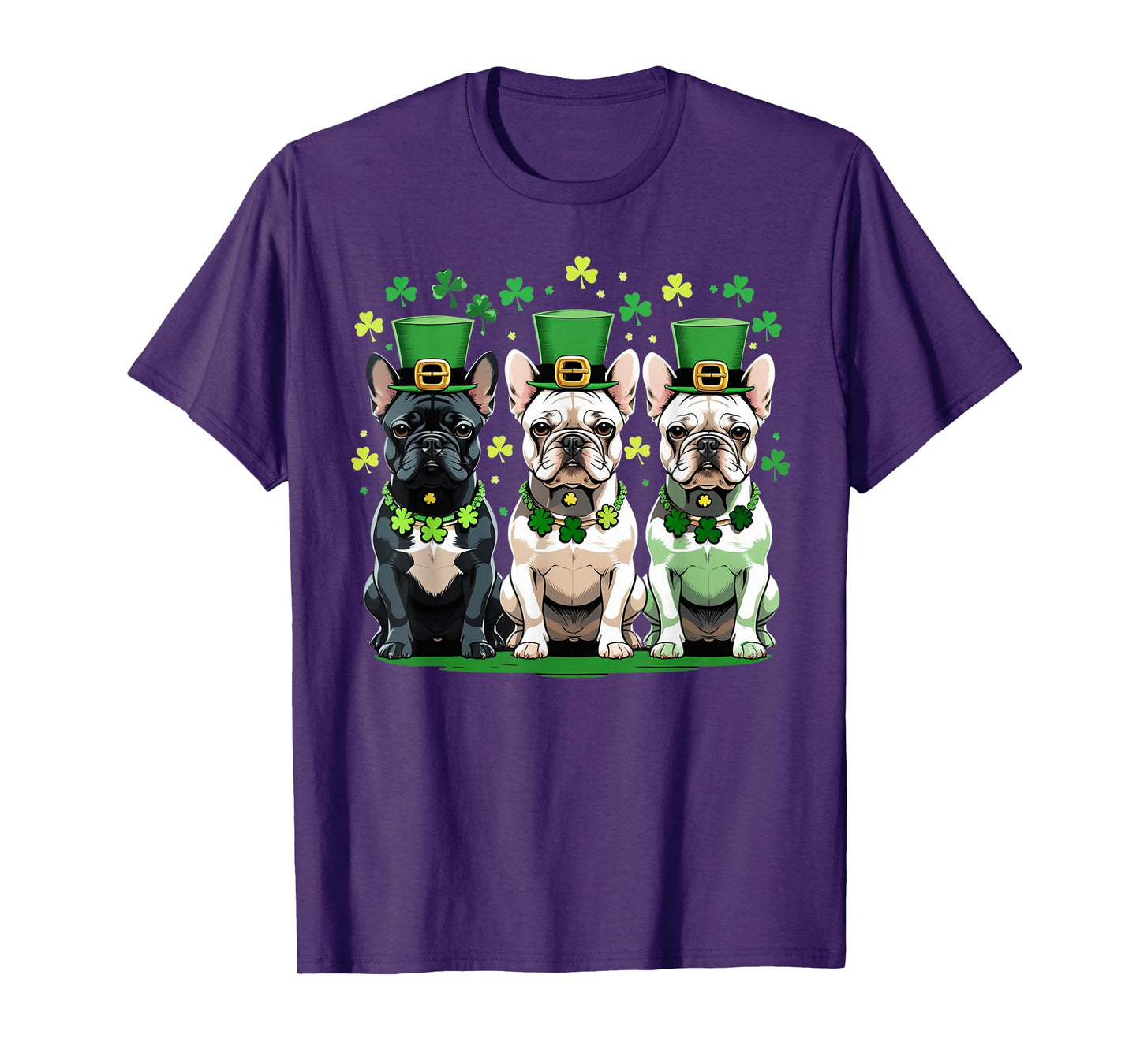 St. Patrick’s Day French Bulldog - Lucky Irish Dog Theme men T-Shirt