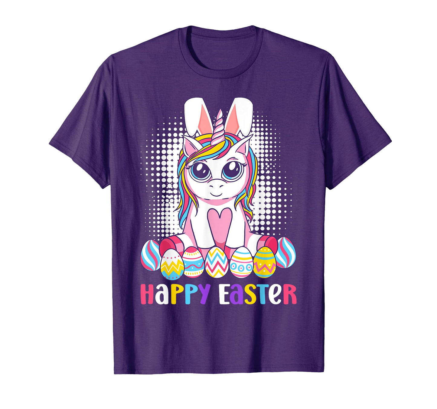 Easter Unicorn Shirt Bunny Boys Girls Kids Happy Easter T-Shirt