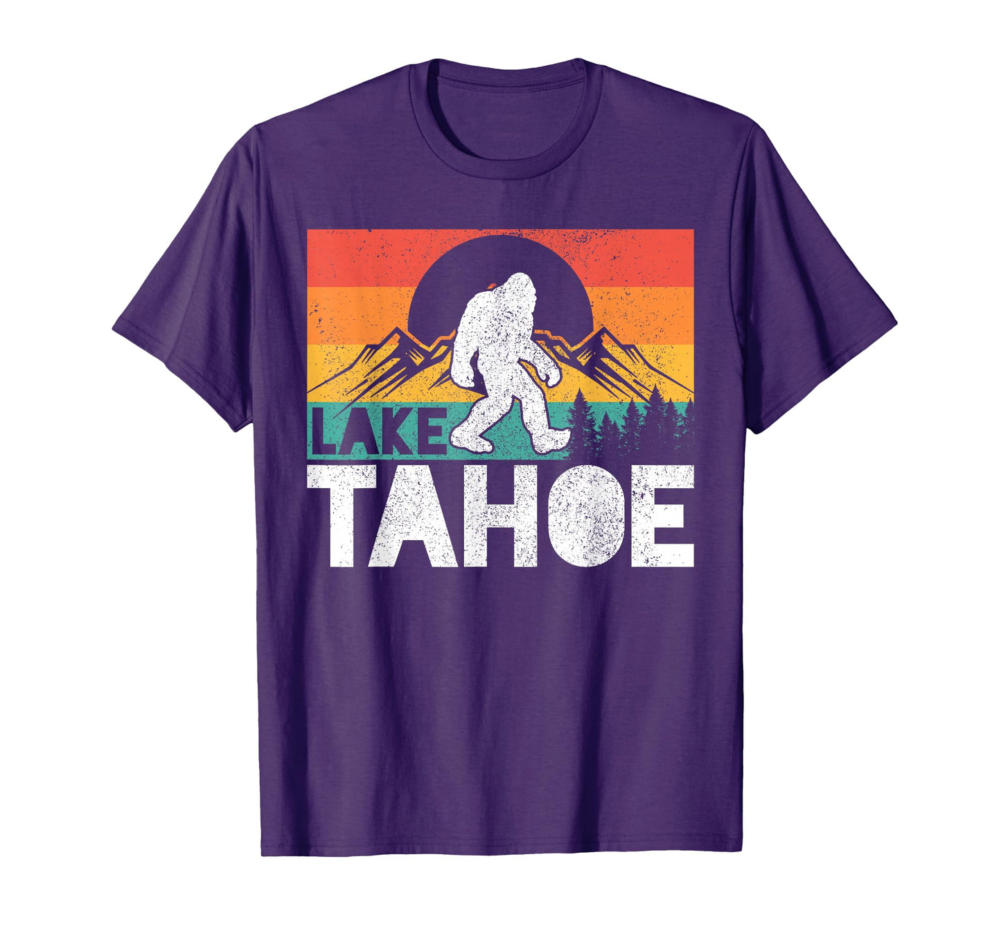 Lake Tahoe California Bigfoot Vintage America California T-Shirt