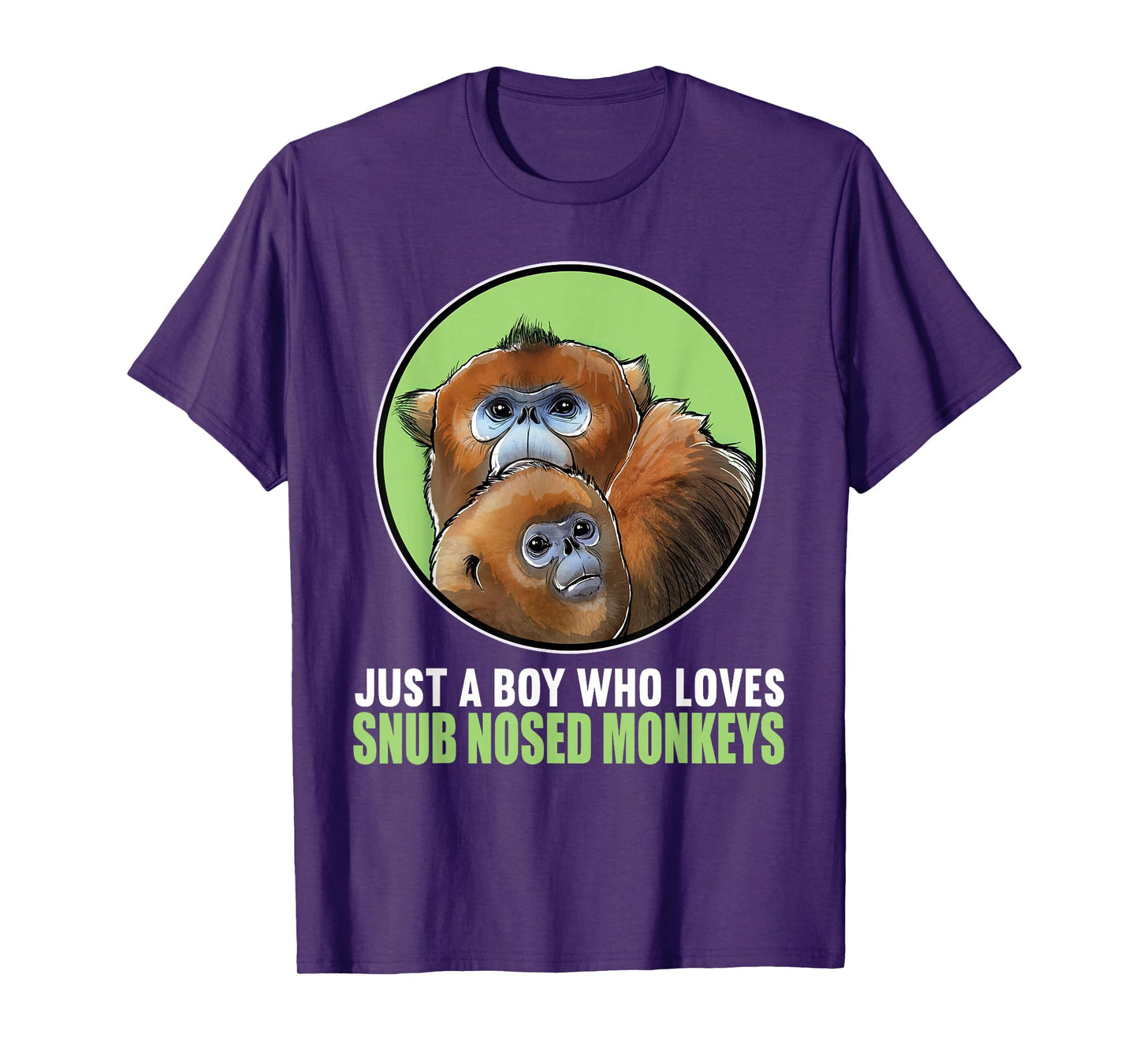 Just a Boy who loves Snub Nosed Monkeys T-Shirt