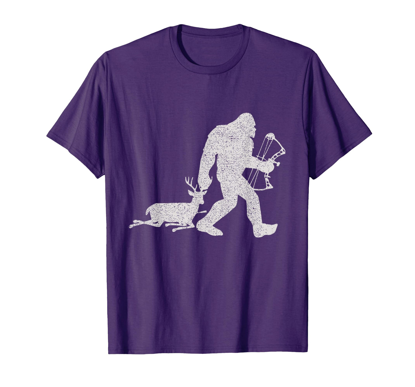 Bigfoot Bags a Deer Big Foot Deer Bow Hunting T-Shirt