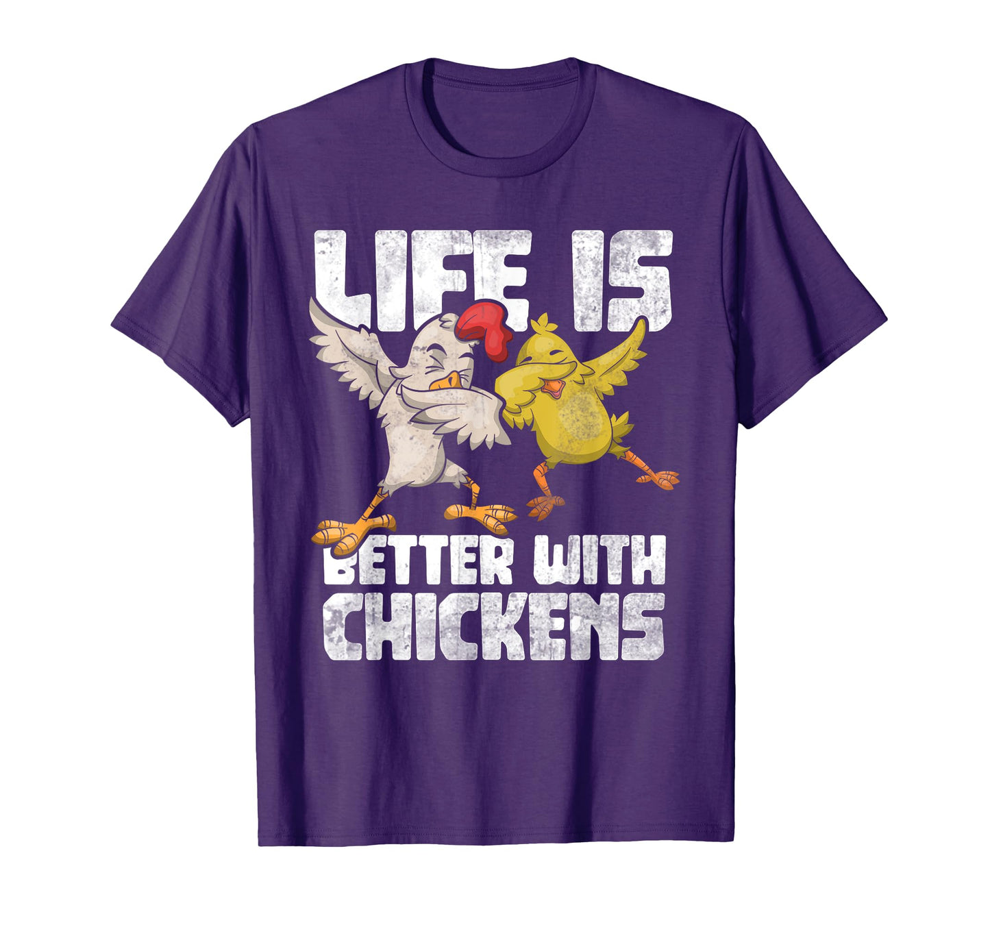 Funny Animal Farmer Kids Dabbing Rooster Dab Hen Chicken T-Shirt