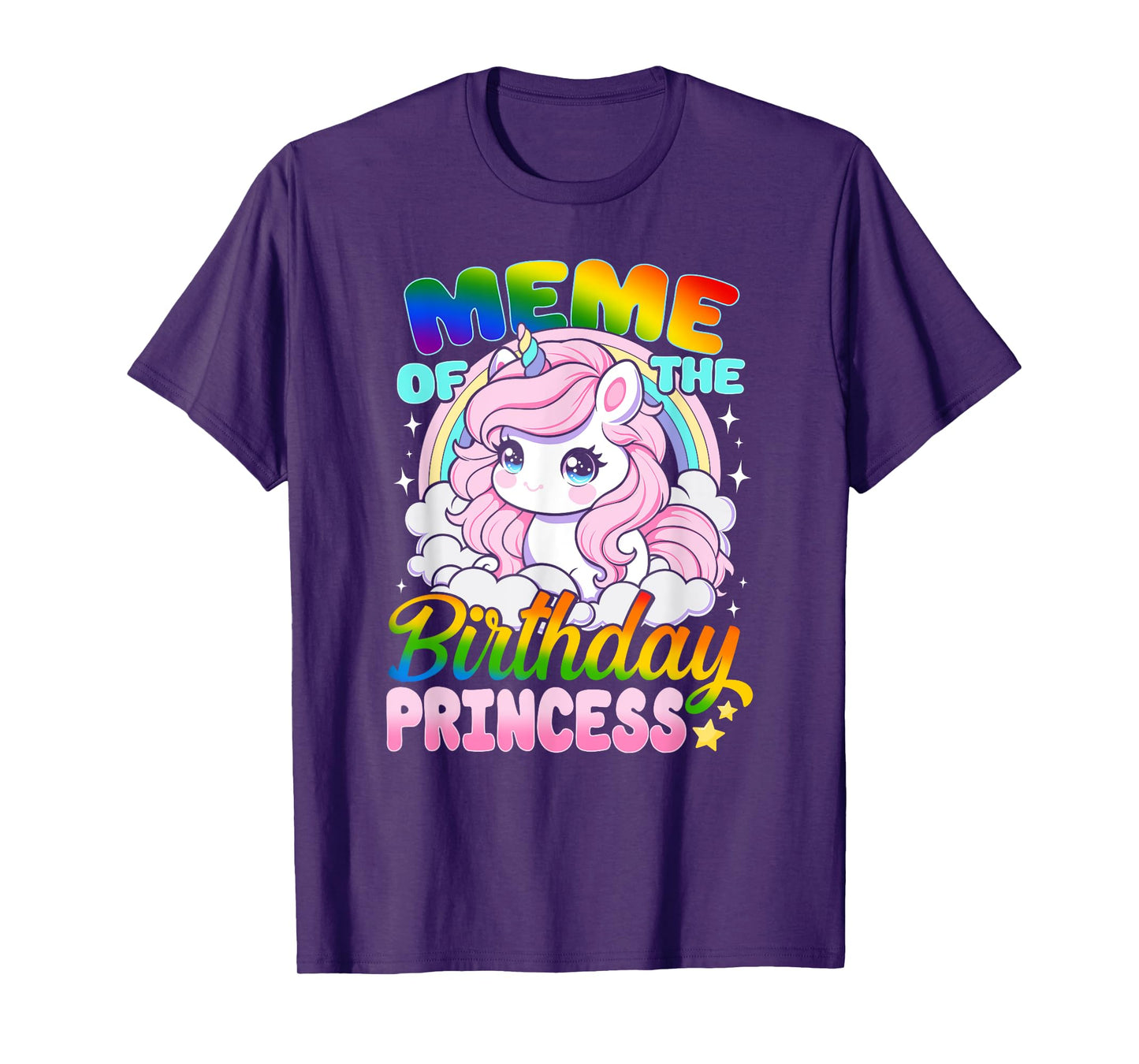 Meme Of The Birthday Princess Unicorn Matching Family T-Shirt