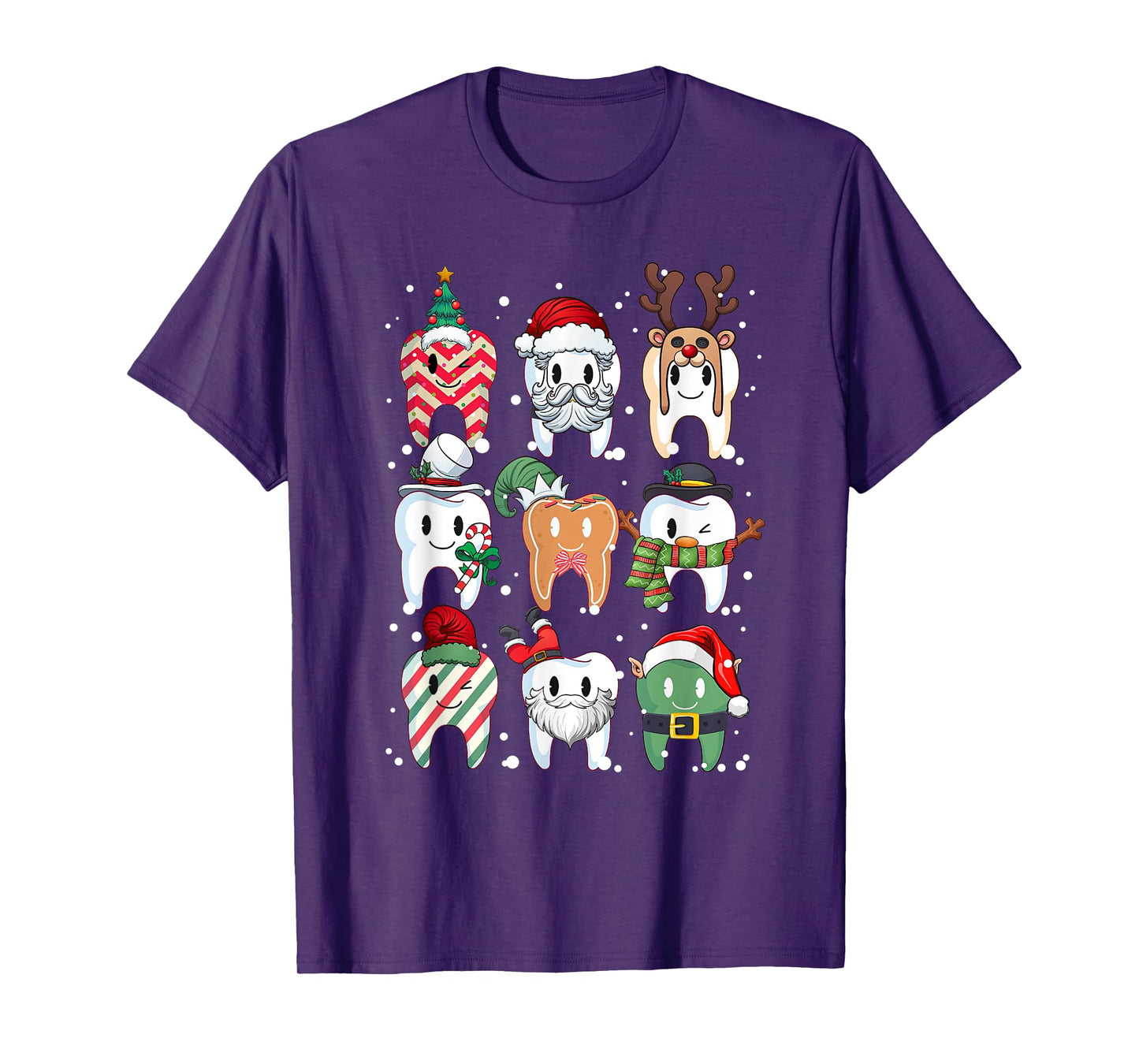 Tooth Dentist Dental Assistant Teeth Christmas Xmas Pajamas T-Shirt