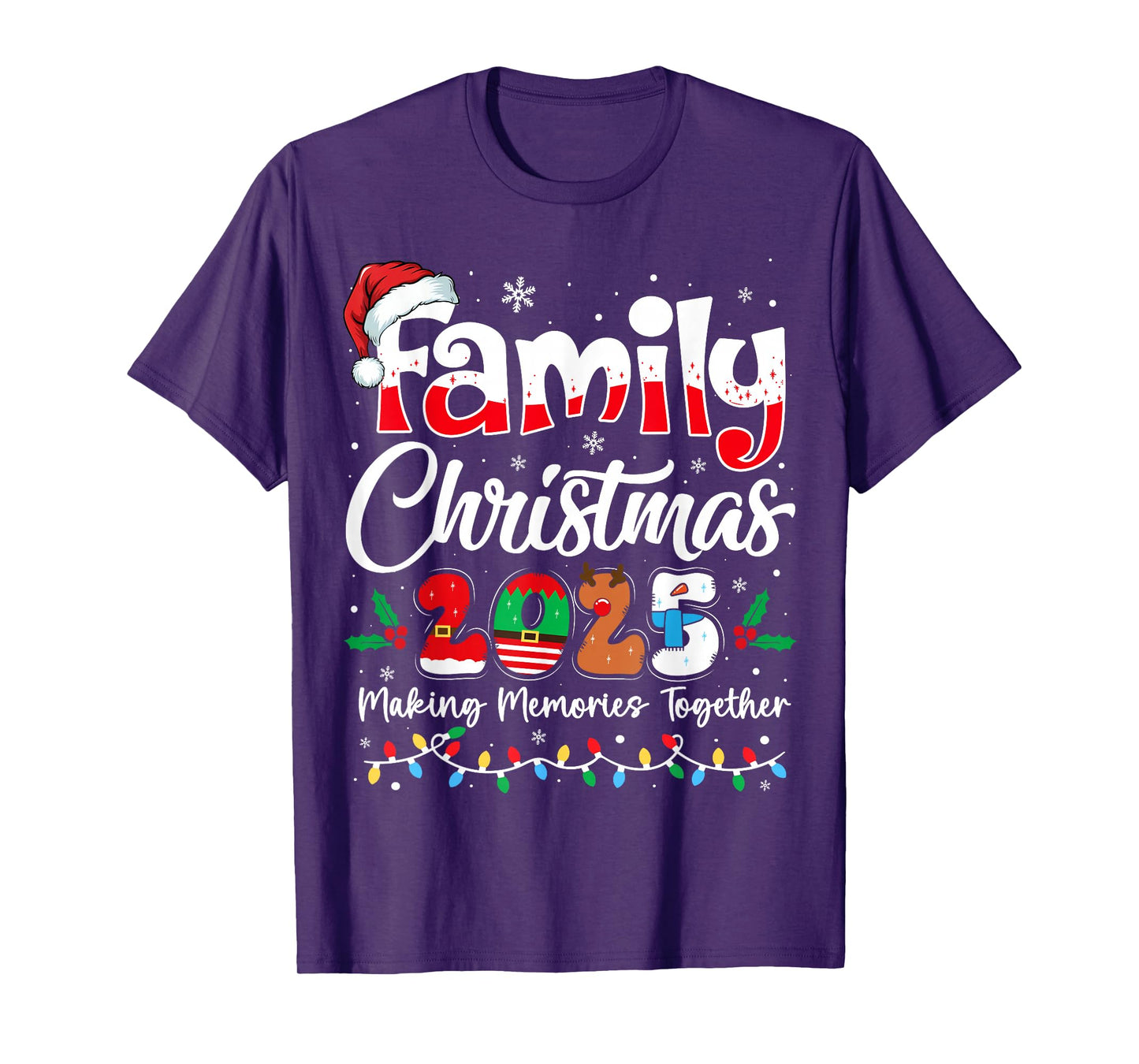 Family Christmas 2025 Matching Outfit Xmas Squad Santa T-Shirt