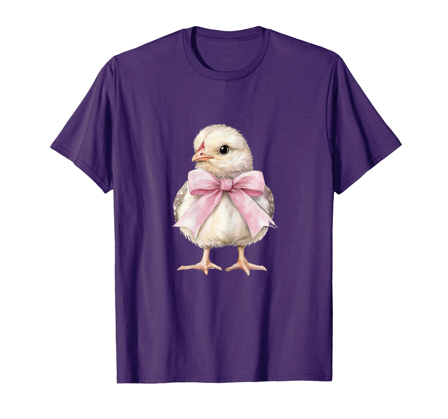 Cute Chicken Pink Coquette Bow Chick Dainty Bow Ribbon T-Shirt