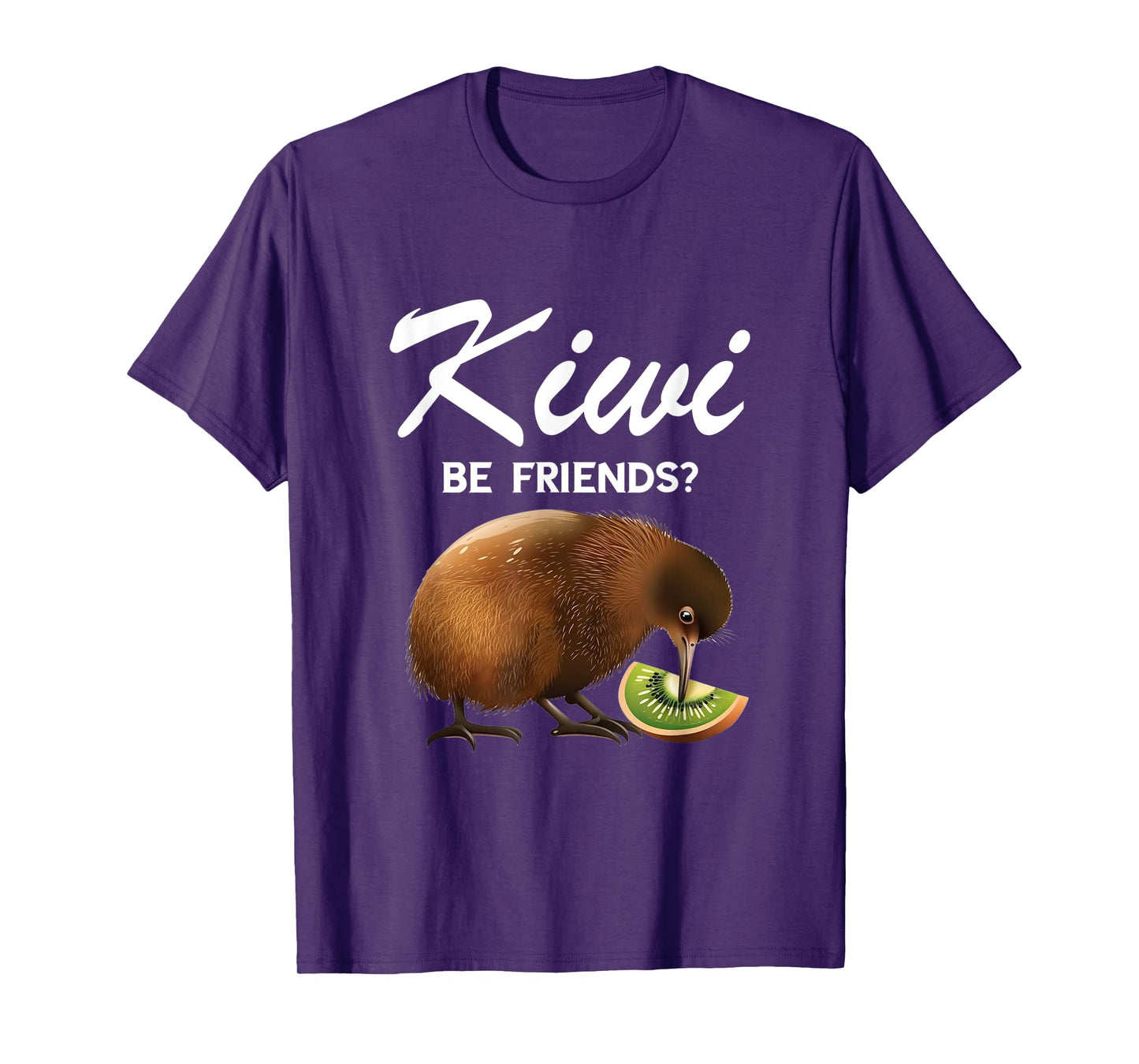 Funny Kiwi Bird Can We Be Friends Flightless New Zealand T-Shirt