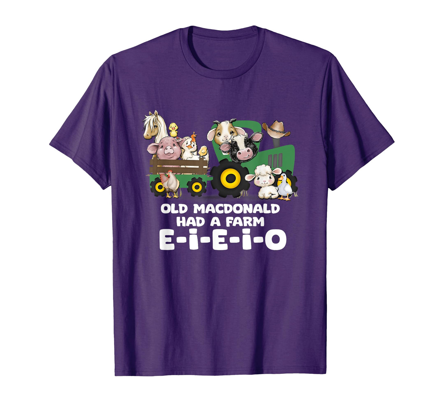 Toddler Kids Old MacDonald Had a Farm E-I-E-I-O Nursery Song T-Shirt