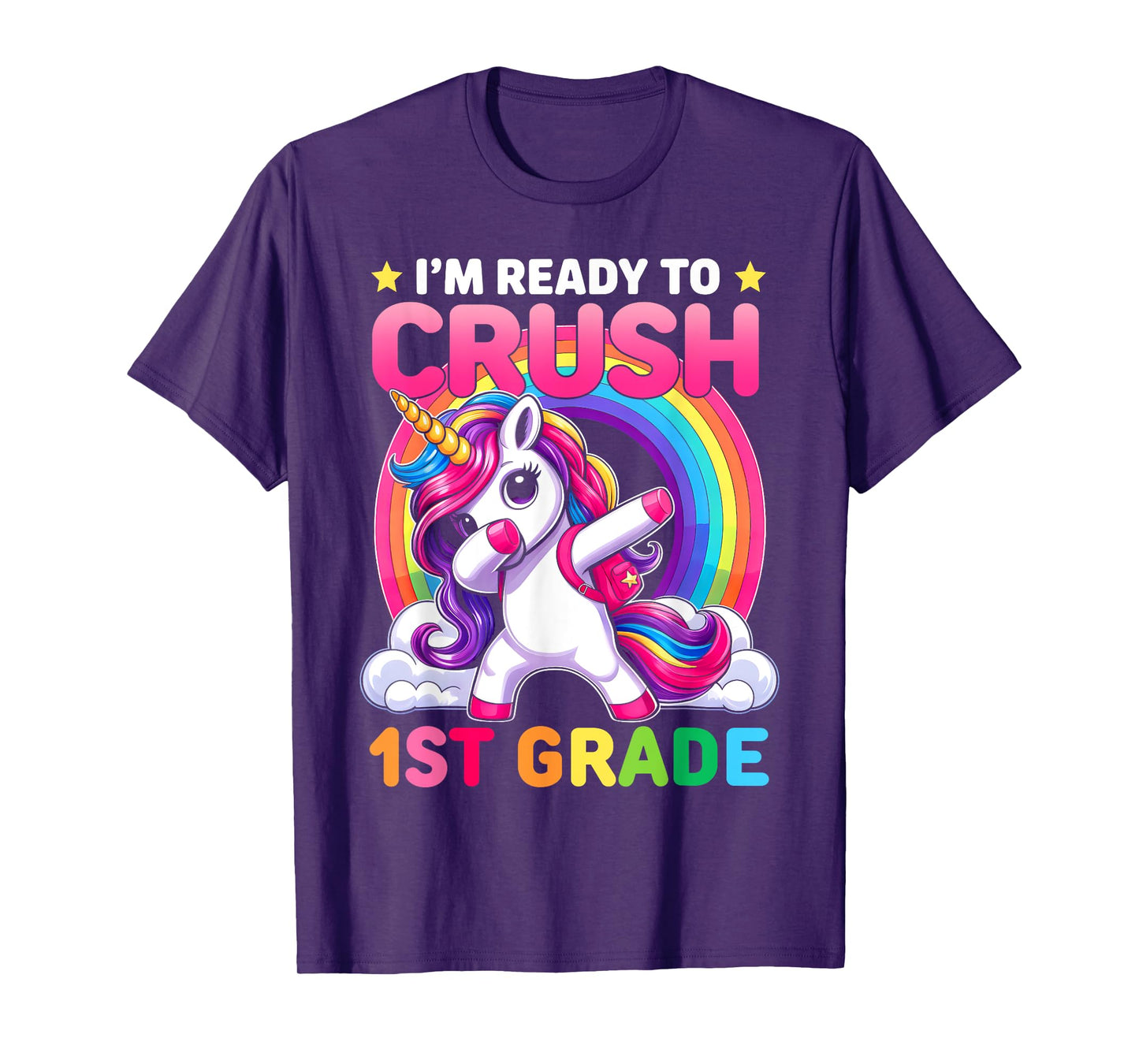Crush 1st Grade Shirts For Girls Unicorn Back To School T-Shirt