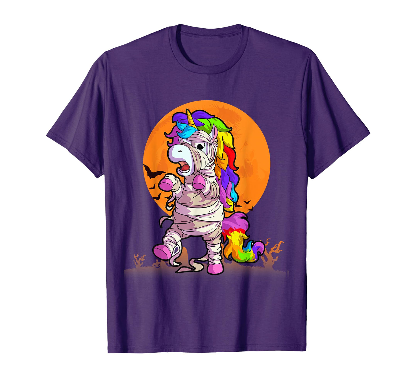 Mummy Unicorn Halloween Girls Unicorn Halloween T-Shirt