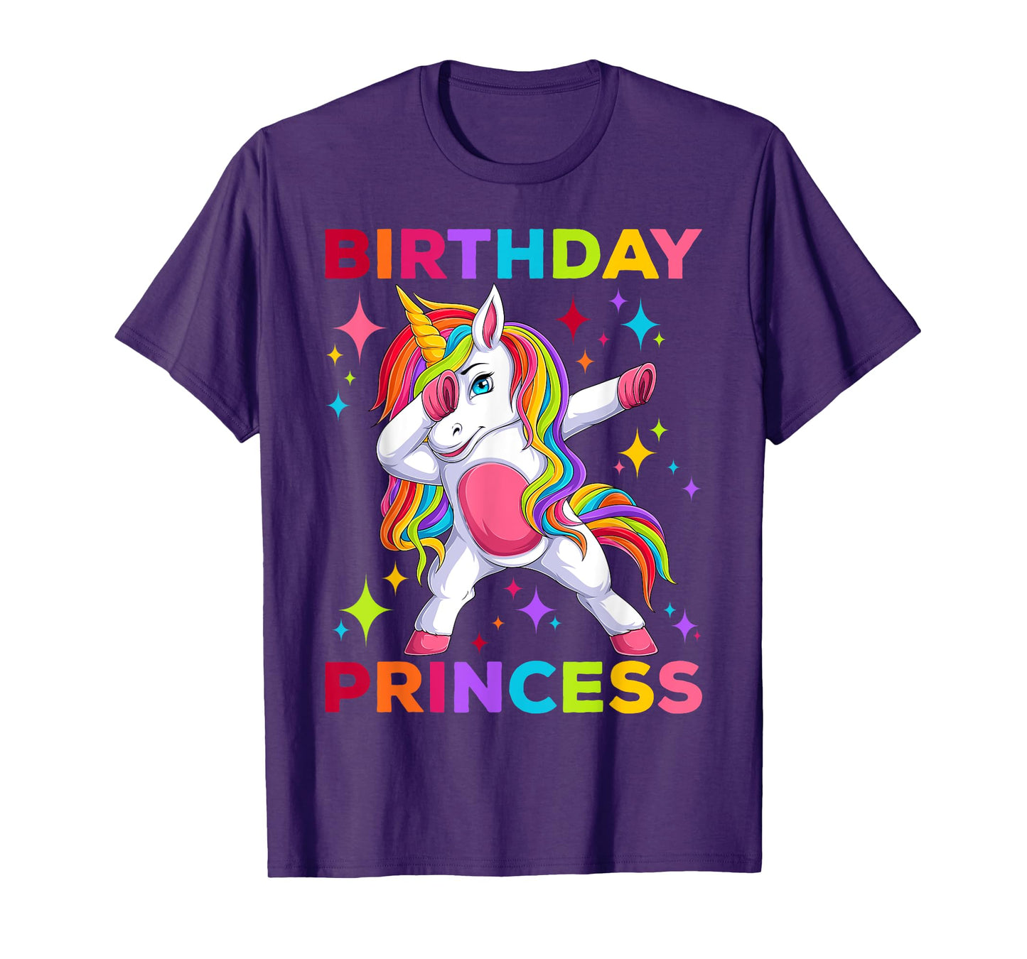 Birthday Princess Girls Bday Dabbing Unicorn Girl Birthday T-Shirt