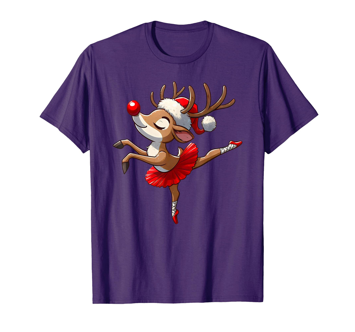 Merry Christmas Ballet Reindeer Dancing Ballet Teacher Women T-Shirt