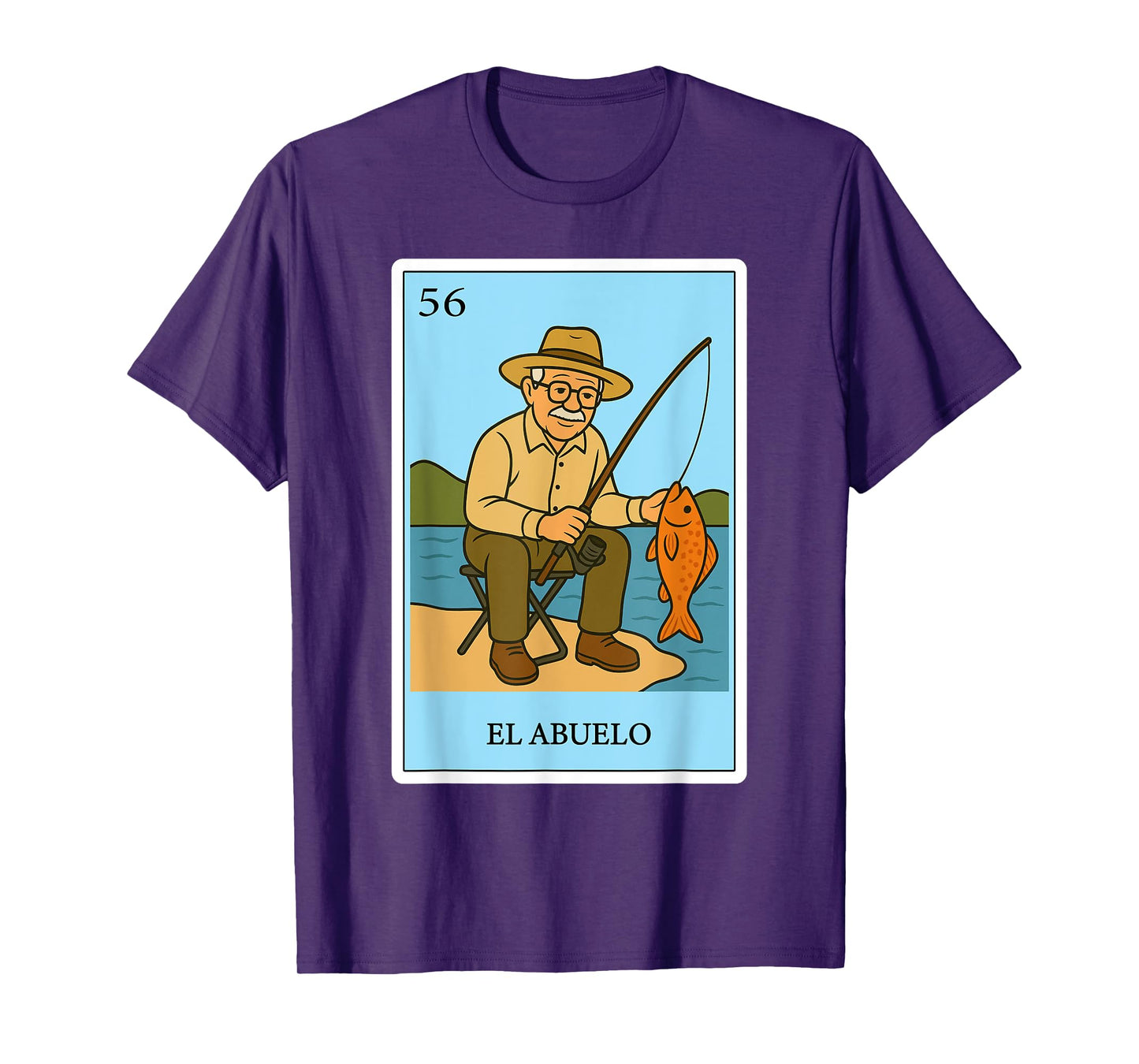 El Abuelo Fisherman | Spanish-Mexican Bingo Gifts for Abuela T-Shirt