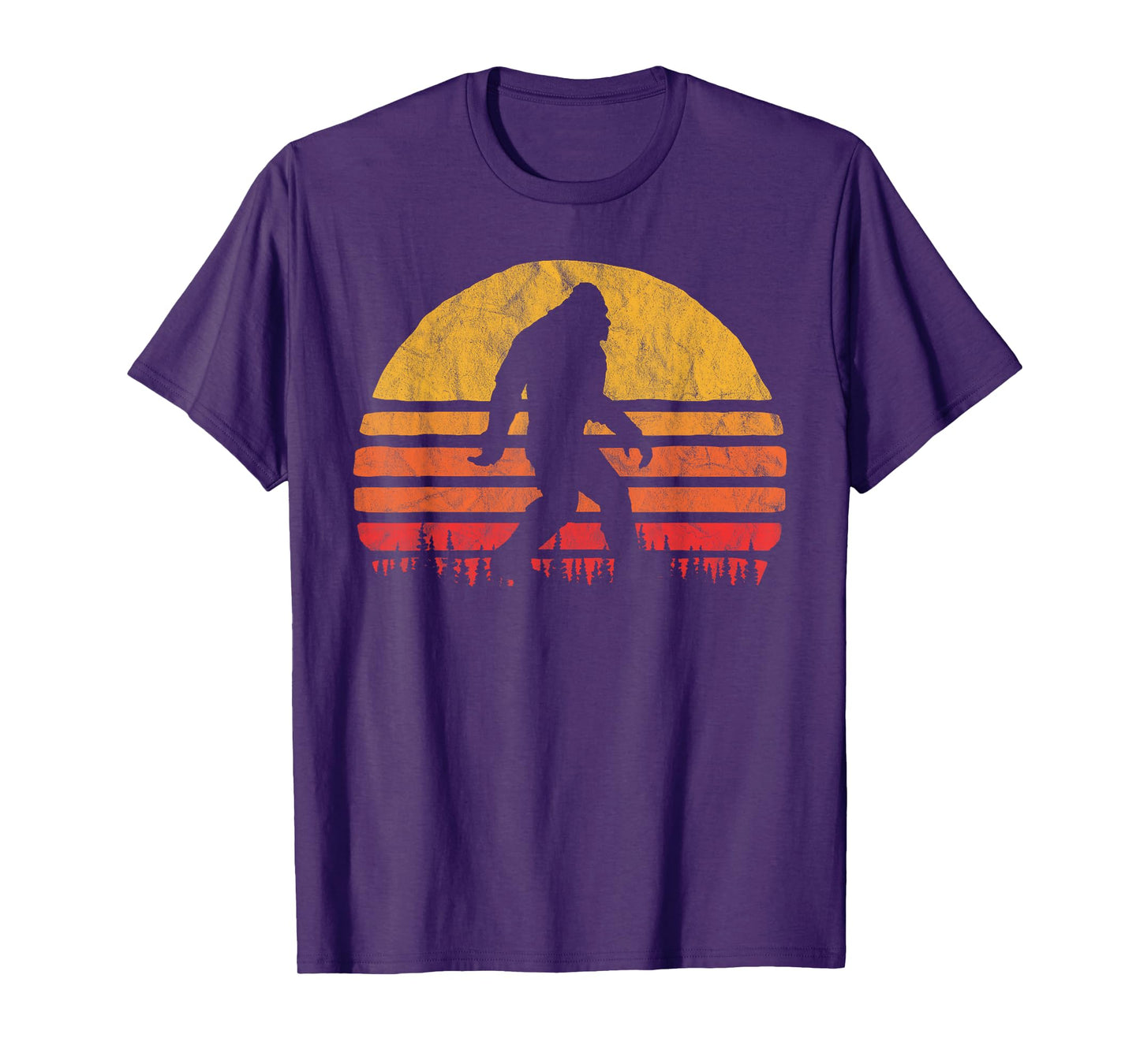 Retro Bigfoot Silhouette Sun Believe! Original 80's Graphic T-Shirt