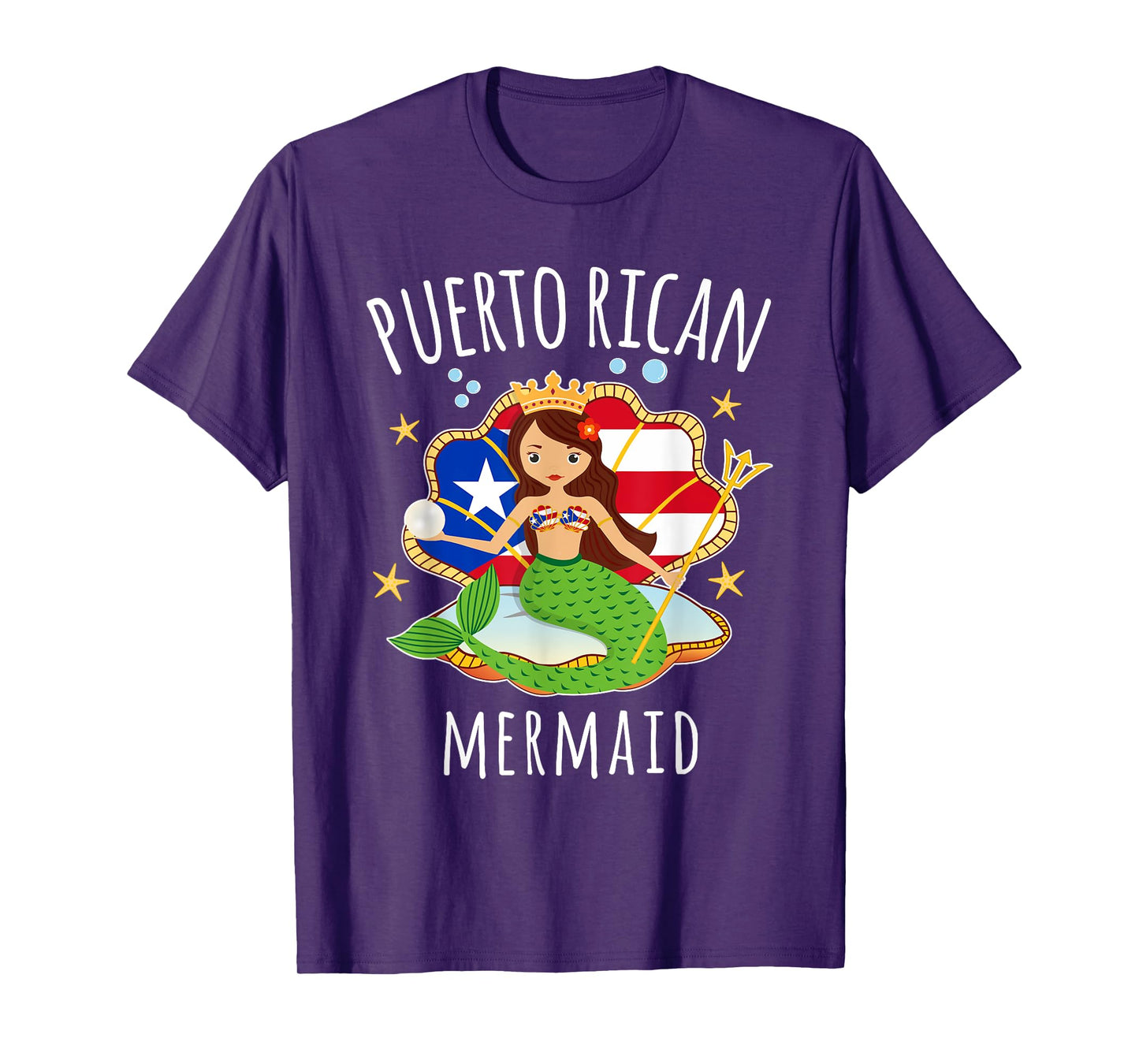 Puerto Rico Flag Puerto Rican Mermaid Kids Tshirt T-Shirt