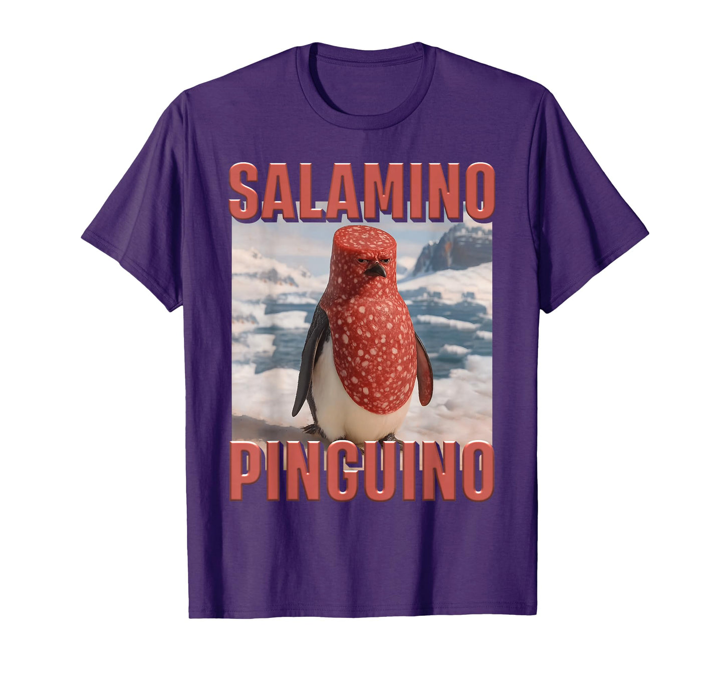 Hilarious Penguin Brainrot Meme Kids Joke AI Generated Funny T-Shirt