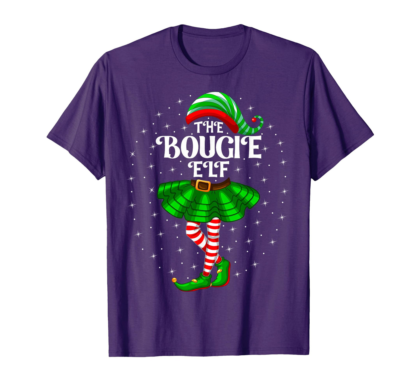 Xmas Group Matching Women Girls The Bougie Elf Christmas T-Shirt