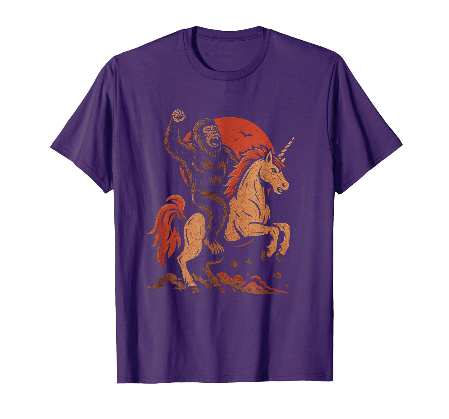 Adult Unicorn Shirt for Men Unicorn Sasquatch Bigfoot Men T-Shirt