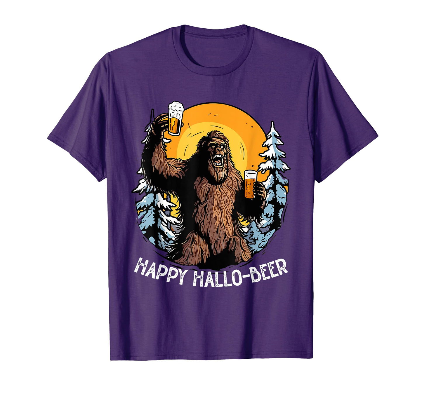 Bigfoot Halloween Costume Sasquatch Beer Trick Or Treat T-Shirt