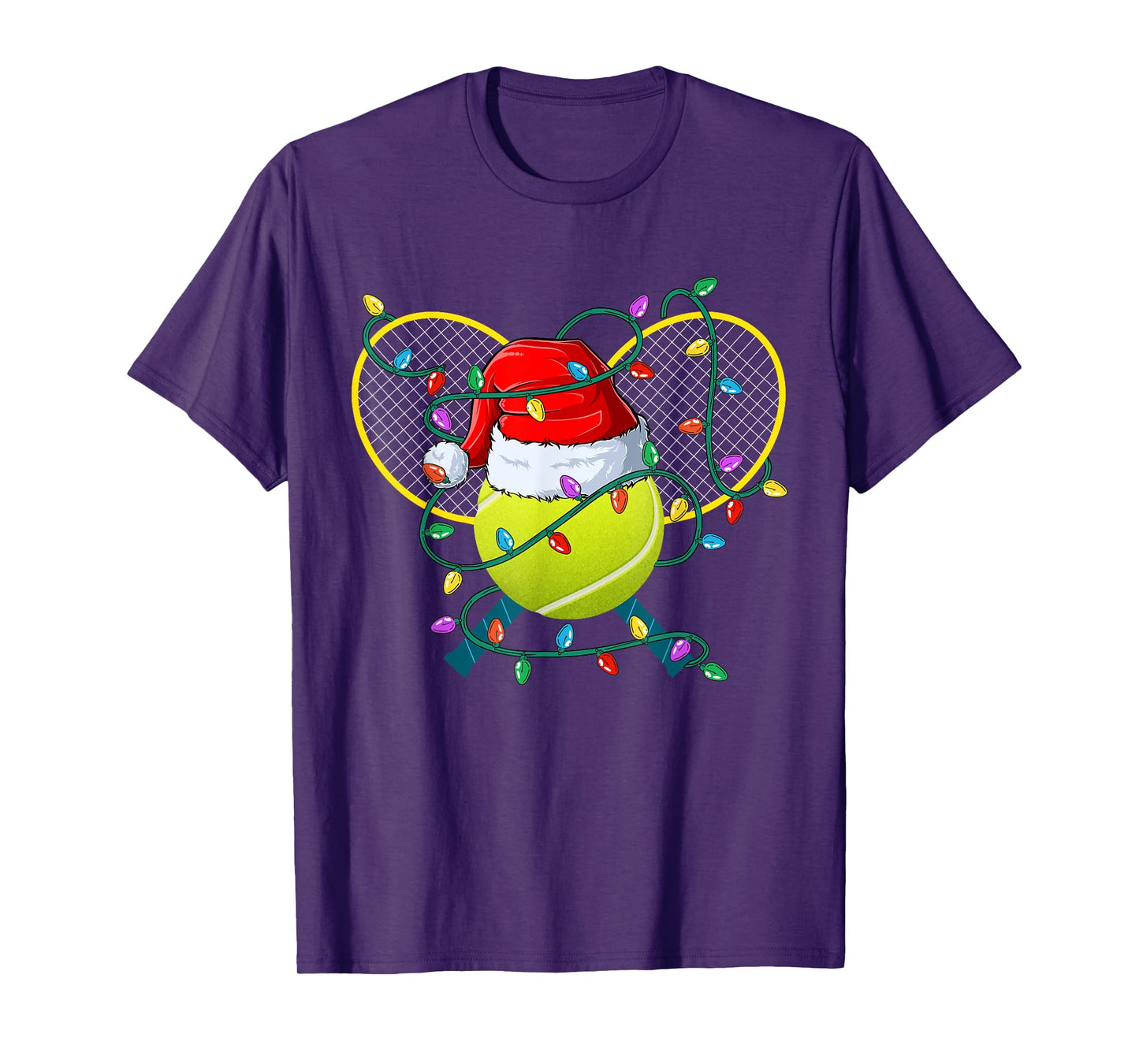 Christmas Tennis Xmas Santa Sports Hat Mens Womens Kids T-Shirt