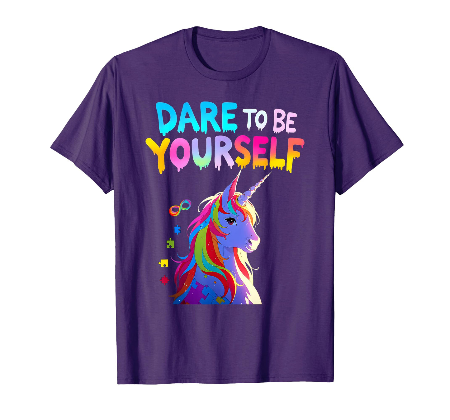 Unicorn Autism Awareness Acceptance Autistic Girl Gifts Kids T-Shirt