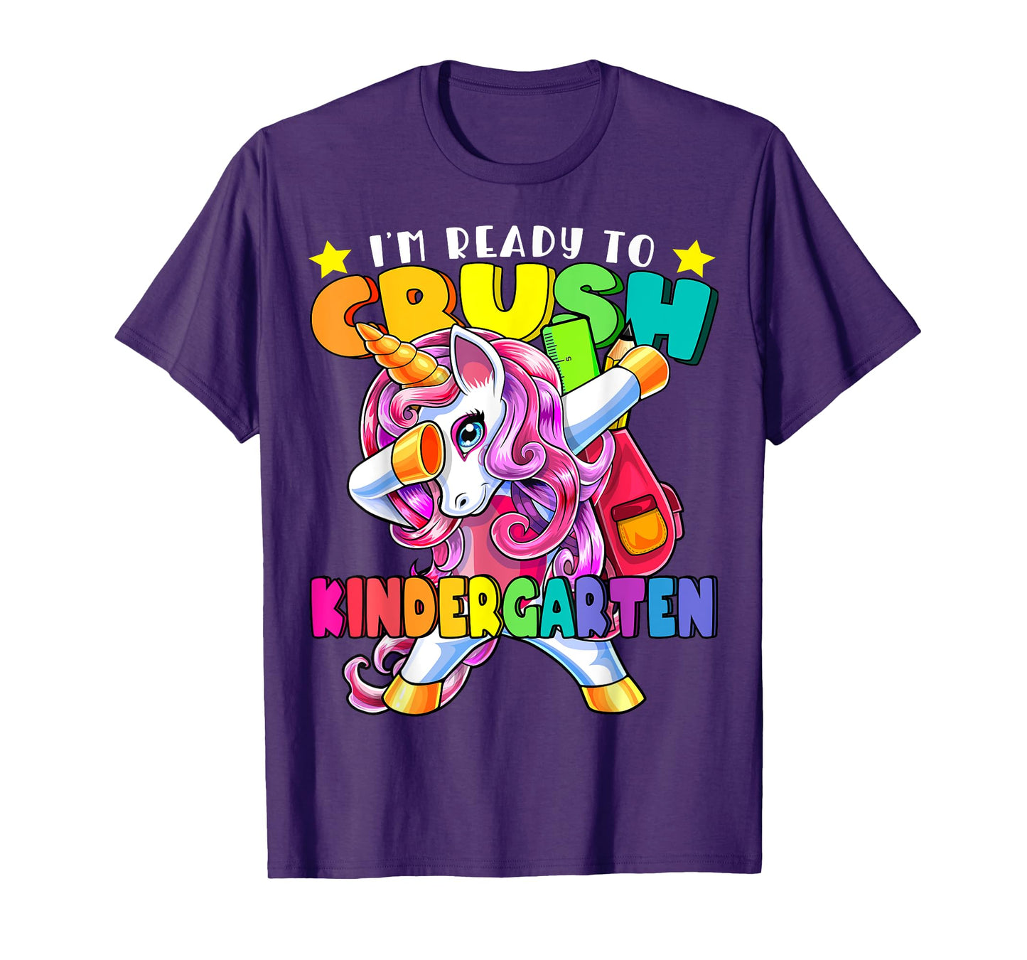 Kindergarten Dabbing Unicorn Back to School Girls Gift T-Shirt