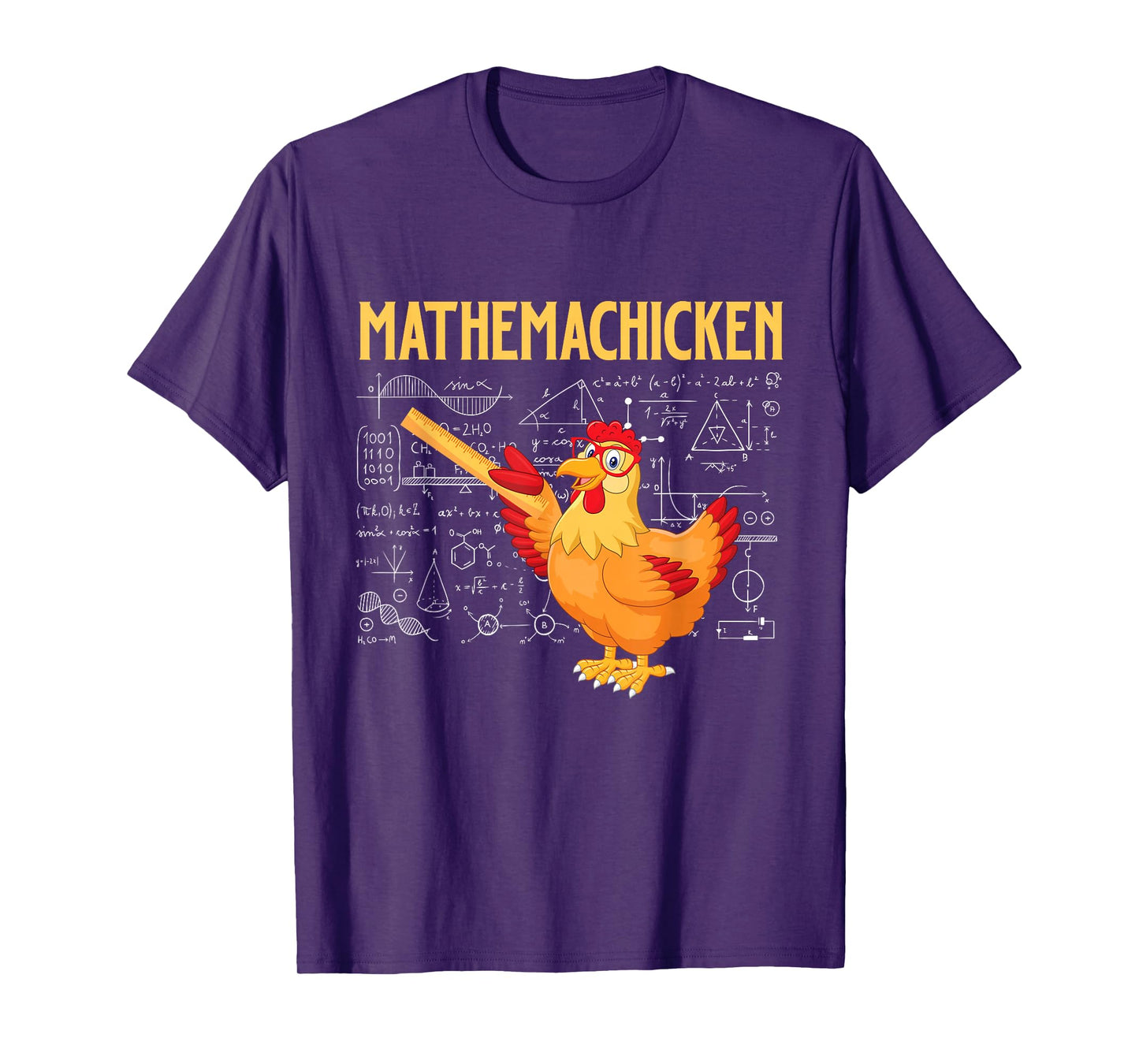 Mathemachicken - Chicken Math Lover Animal Poultry Owner T-Shirt