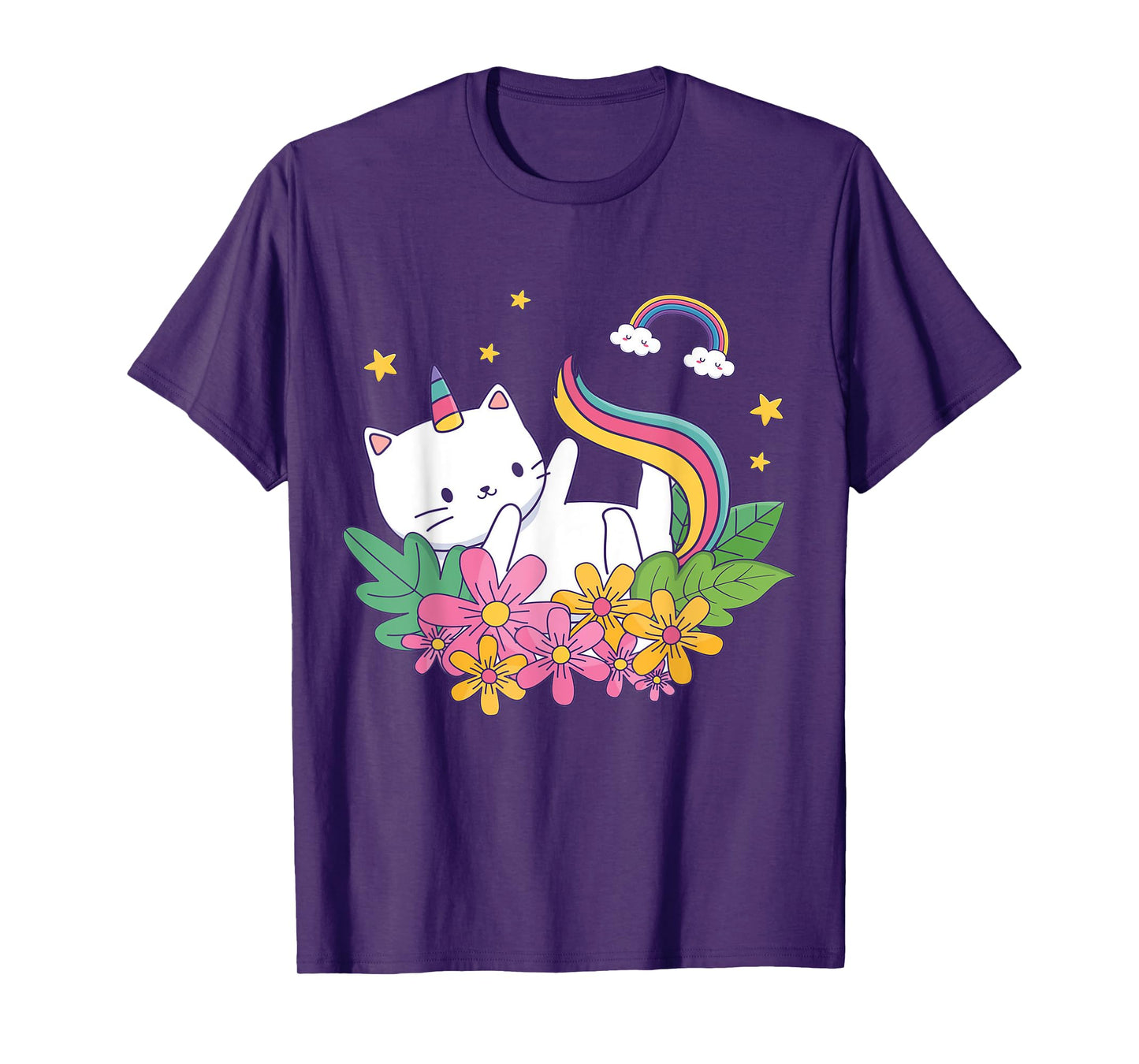 Meowgical Caticorn- Cat Unicorn Girls Women Kittycorn T-Shirt