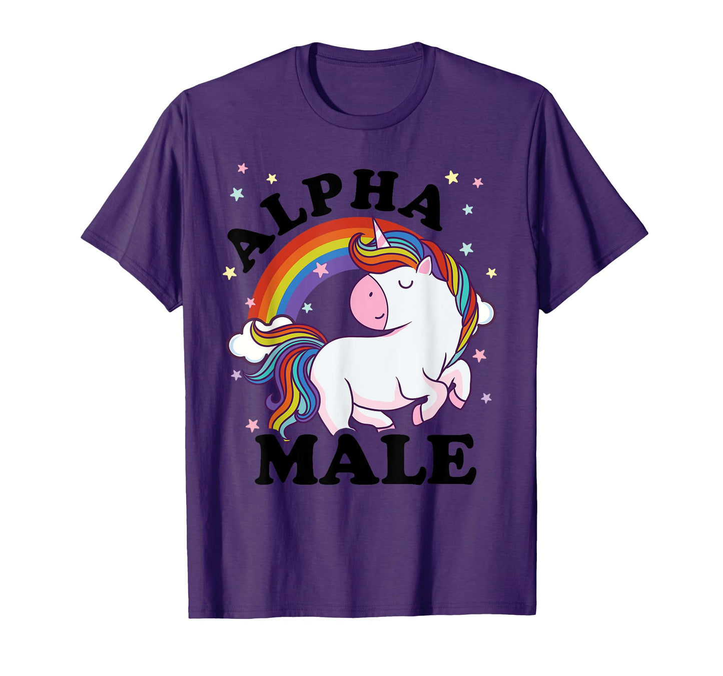 Alpha Male Unicorn Rainbow Masculinity Positivity T-Shirt
