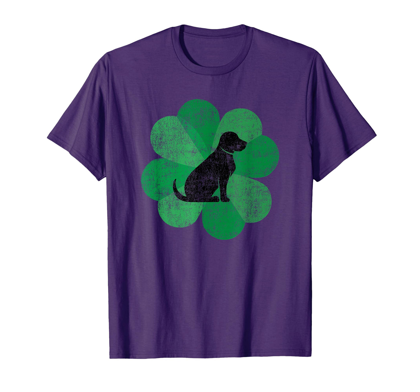 Black Lab St. Patrick's Day - Retro Labrador Retriever T-Shirt
