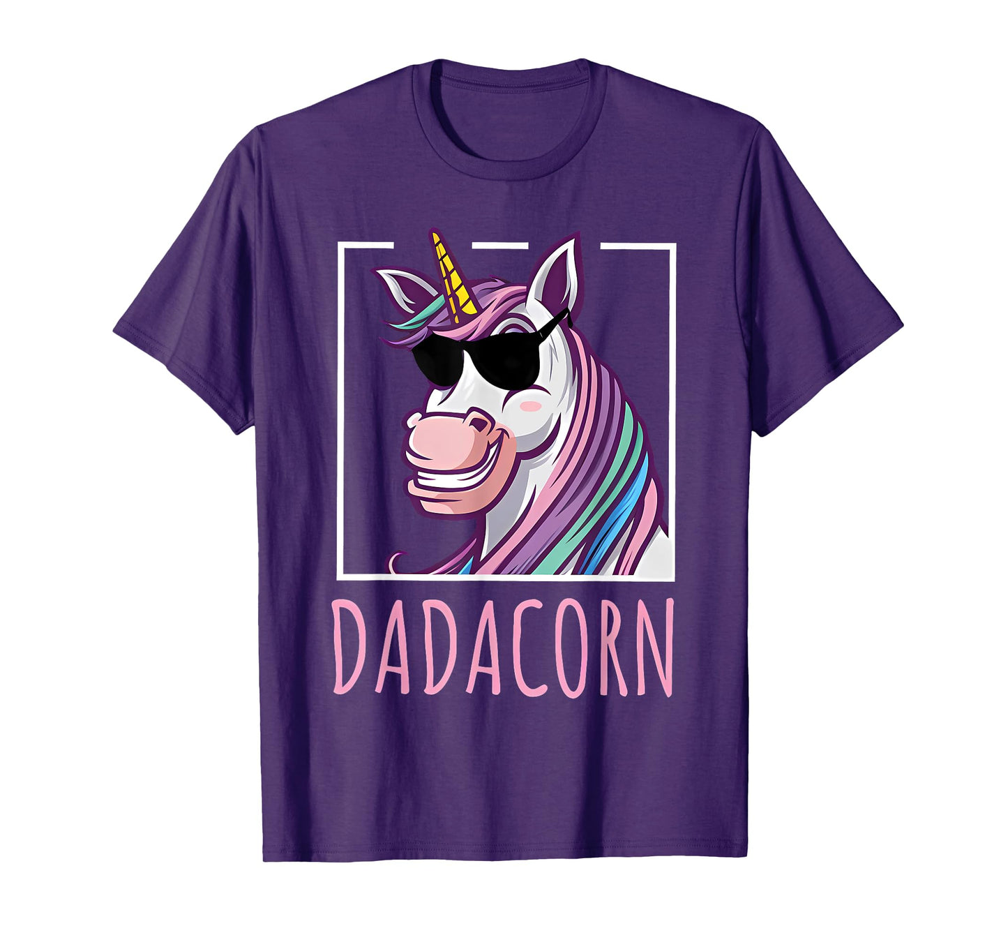 Fathers Day Gift Unicorn Dad Shirt Funny Dadacorn Men T-Shirt